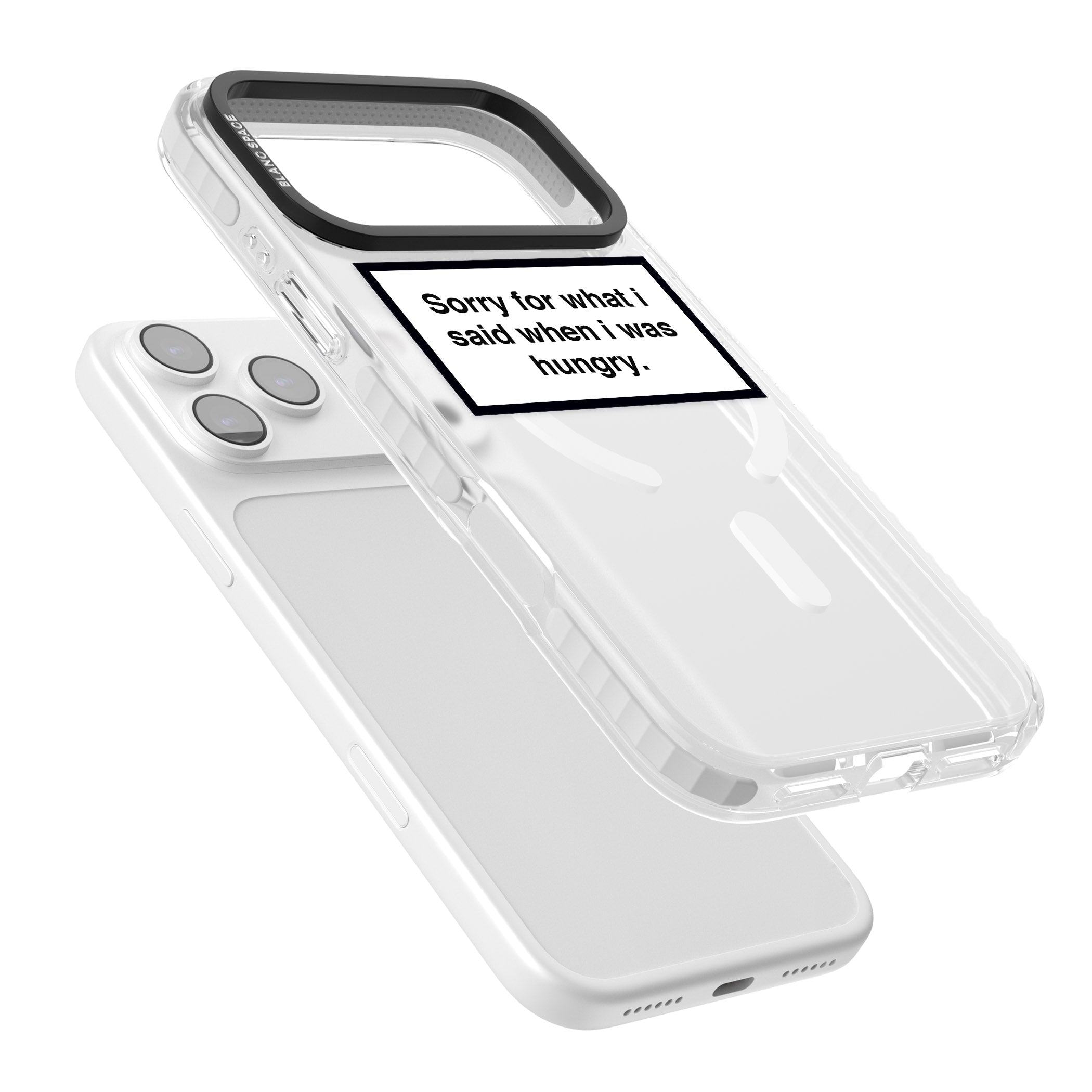 Sorry For What I Said iPhone 17 Pro Impact Pro Clear Phone Case Colours