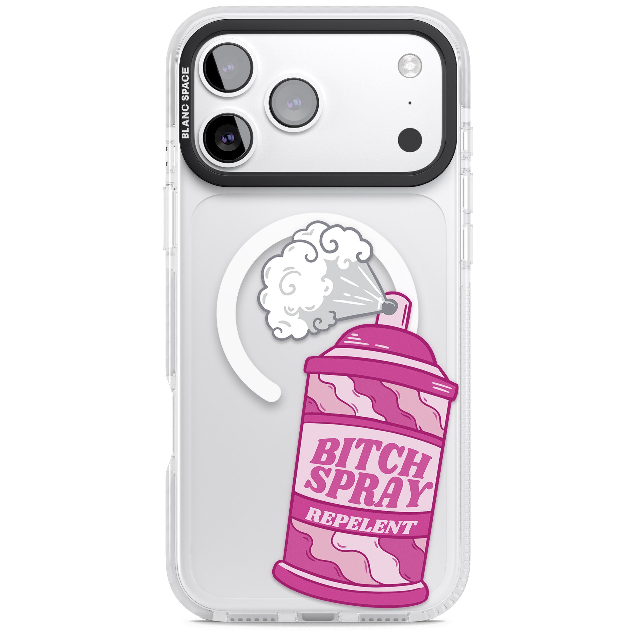 B*Tch Spray iPhone 17 Pro Impact Pro Clear Phone Case