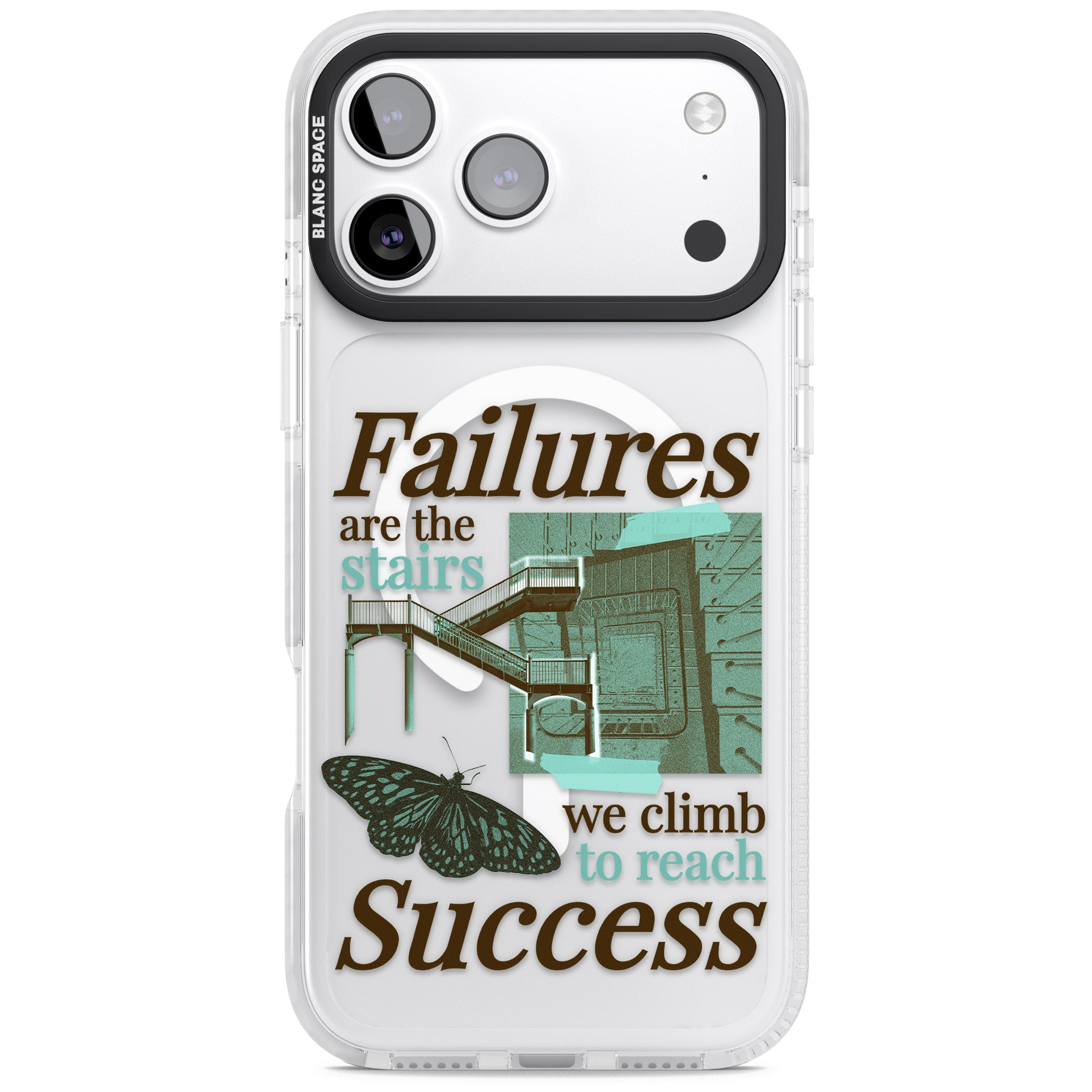 Fail To Succeed iPhone 17 Pro Impact Pro Clear Phone Case