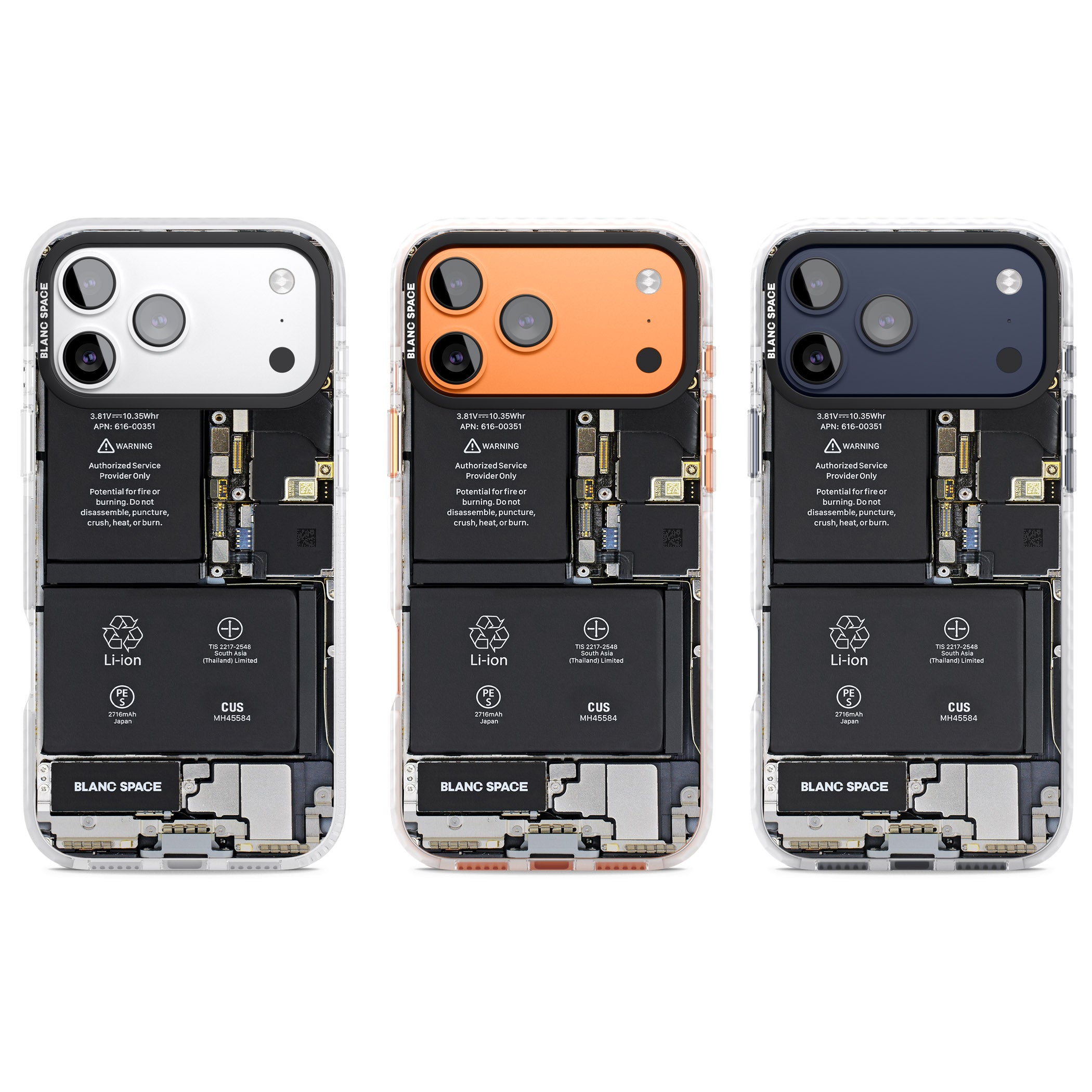 Circuit Board Standard iPhone 17 Pro Impact Pro Clear Phone Case APT Impact Protection