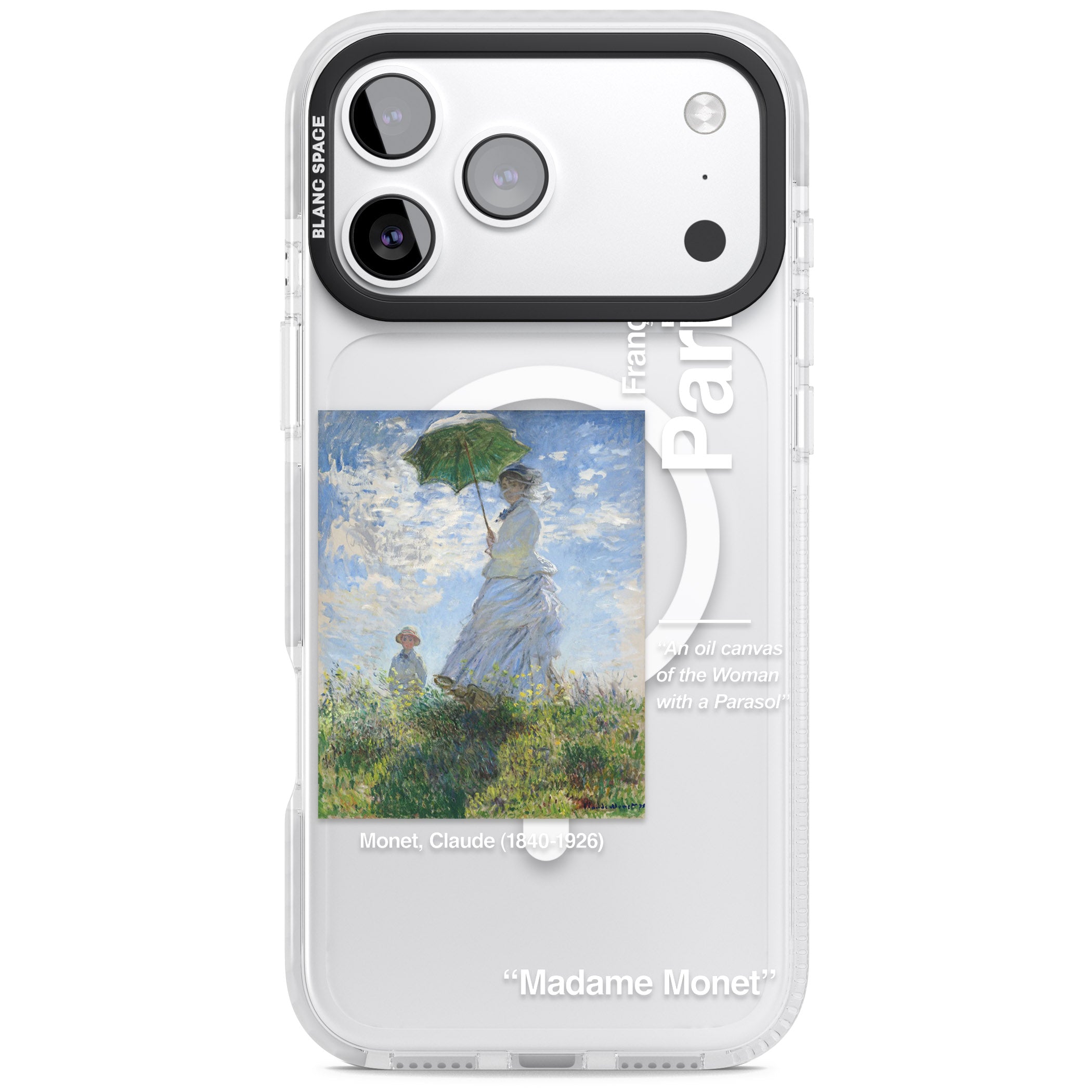 Madame Monet And Her Son iPhone 17 Pro Impact Pro Clear Phone Case