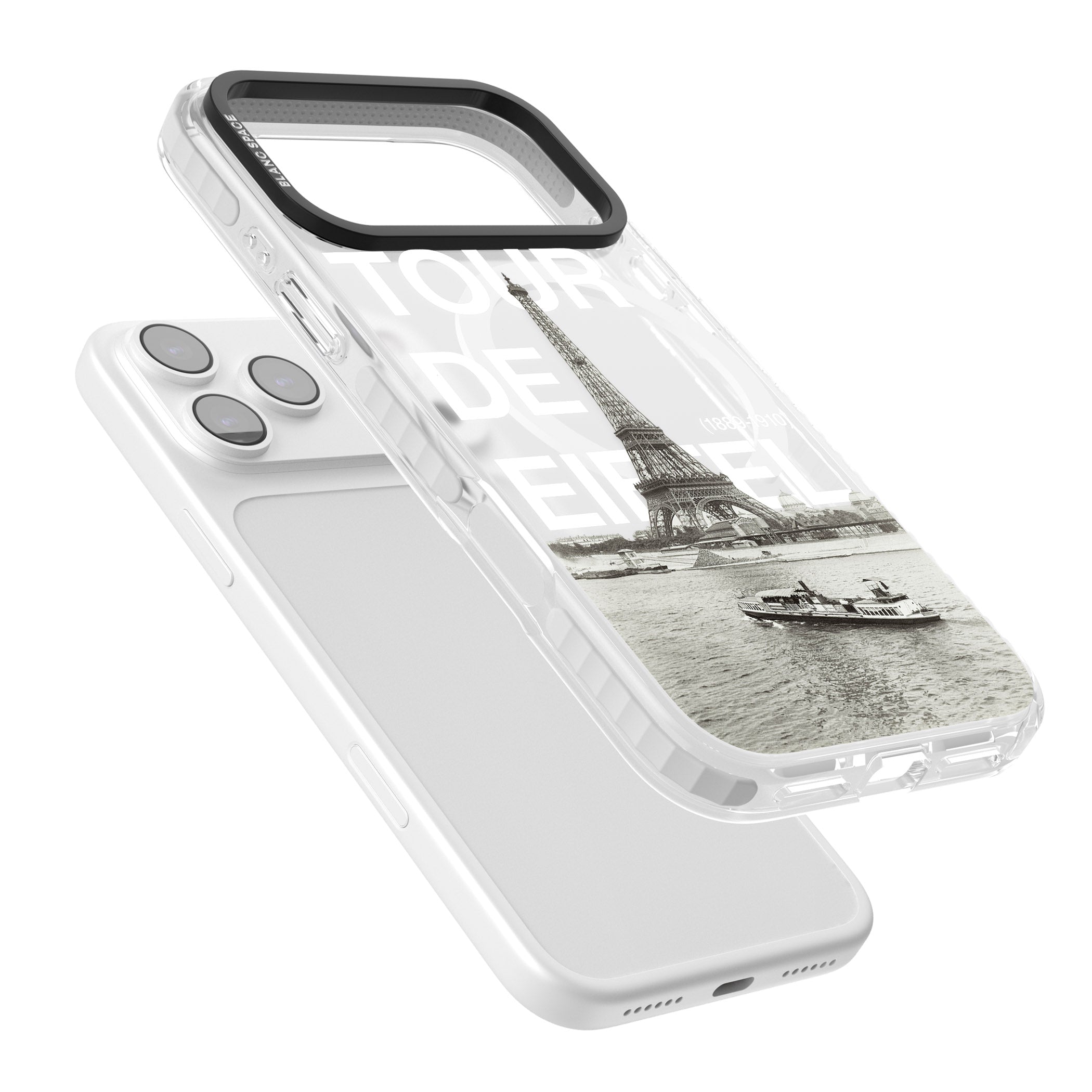 Tour De Eiffel iPhone 17 Pro Impact Pro Clear Phone Case Colours