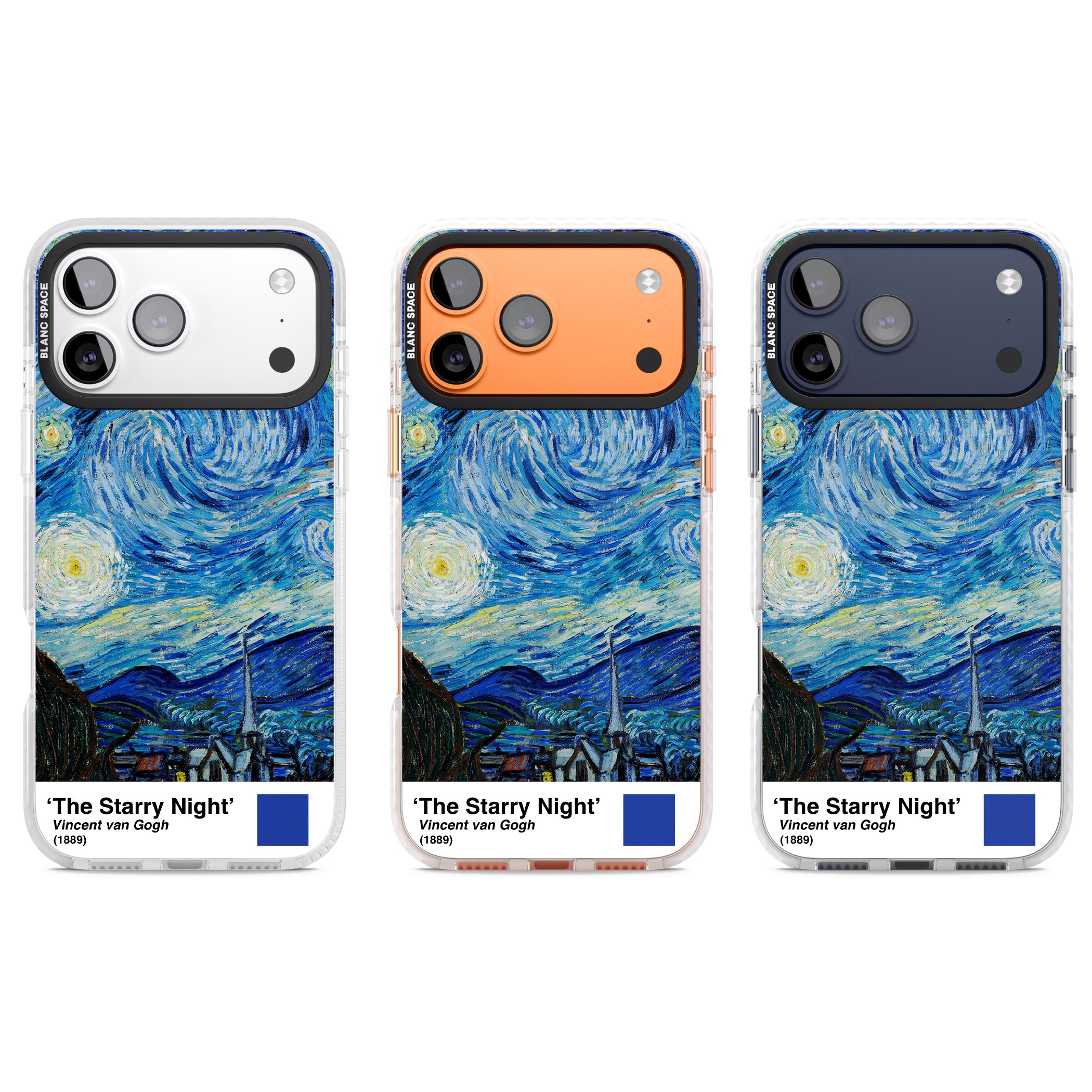 The Starry Night iPhone 17 Pro Impact Pro Clear Phone Case APT Impact Protection