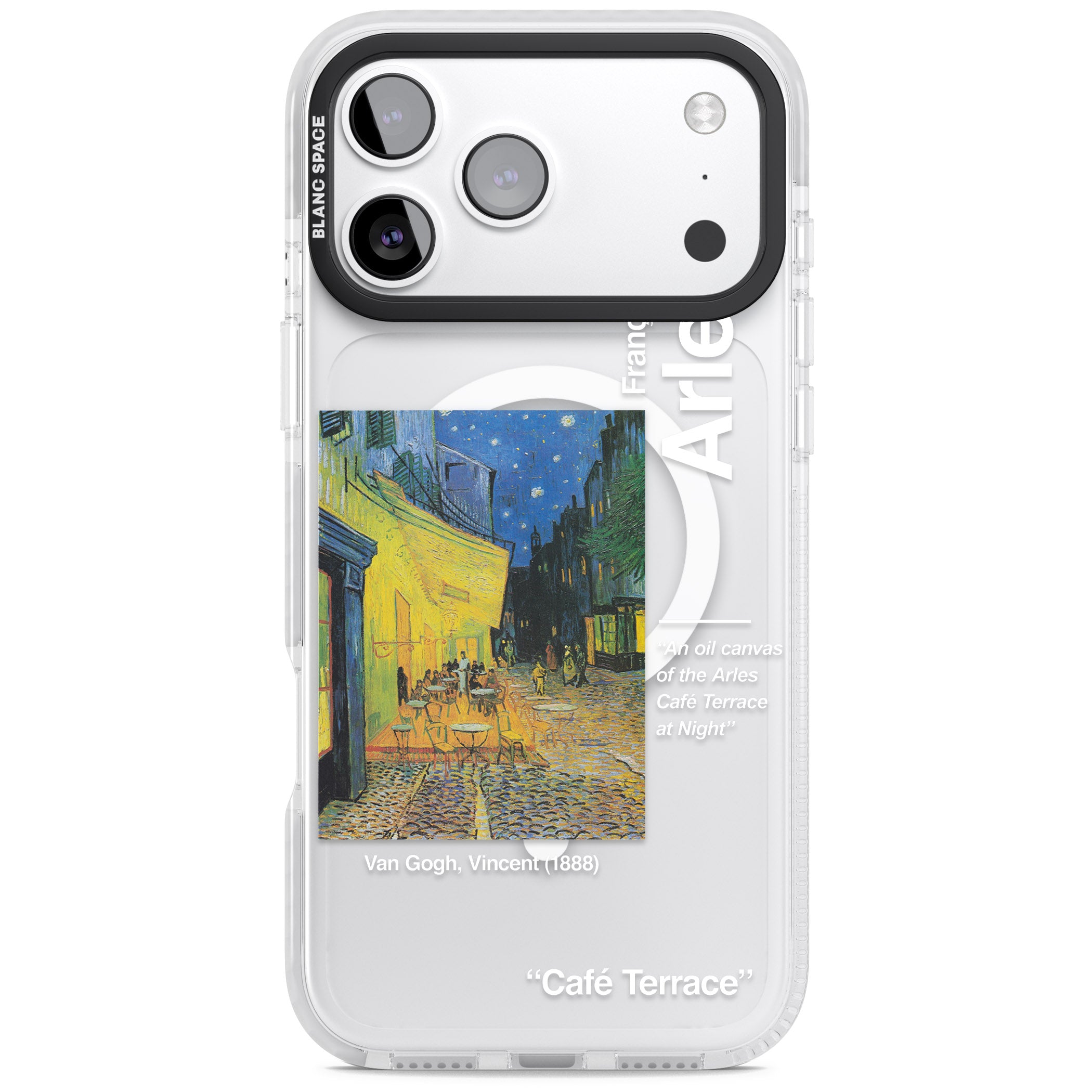 Cafe Terrace At Night iPhone 17 Pro Impact Pro Clear Phone Case