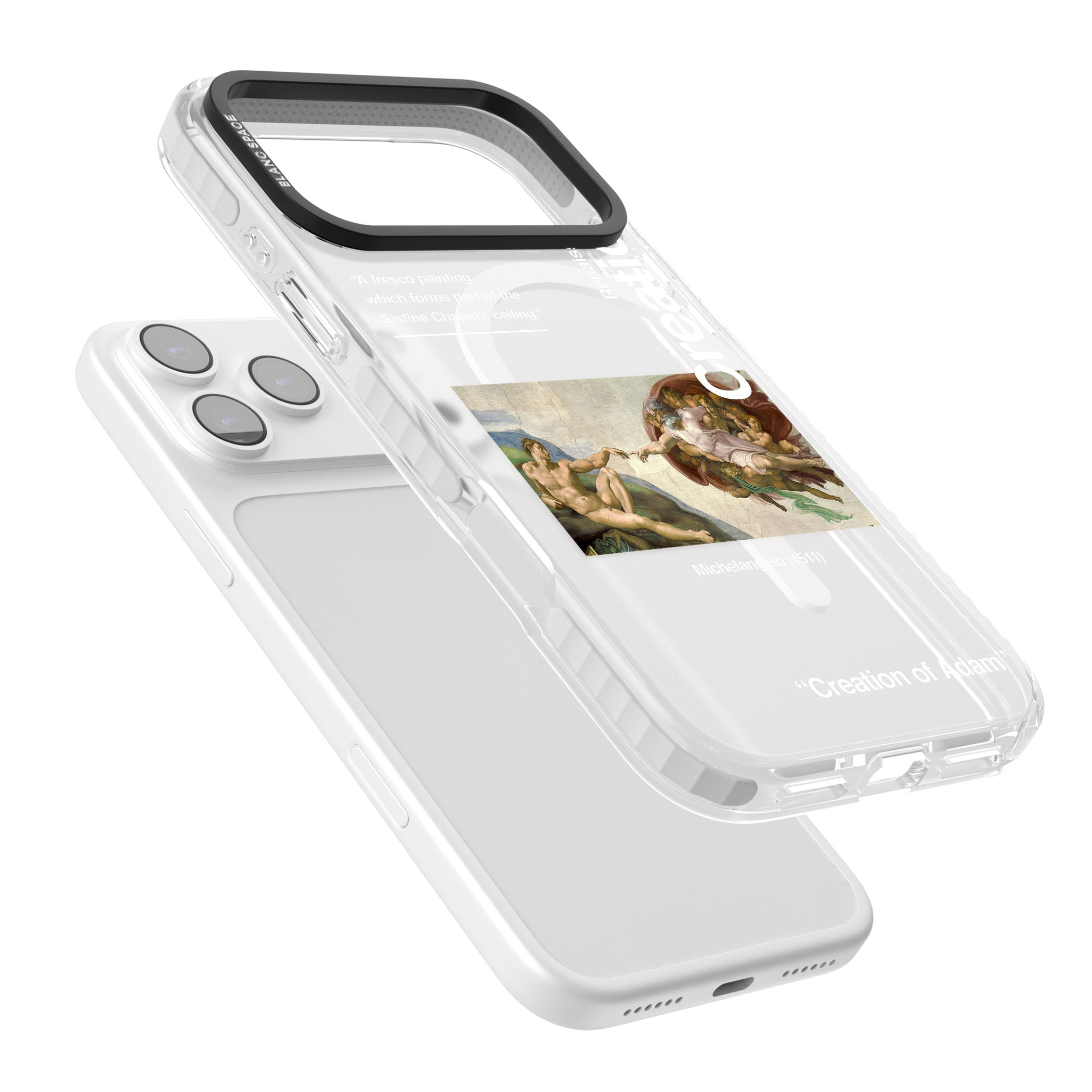 Creation Of Adam Michelangelo iPhone 17 Pro Impact Pro Clear Phone Case Colours