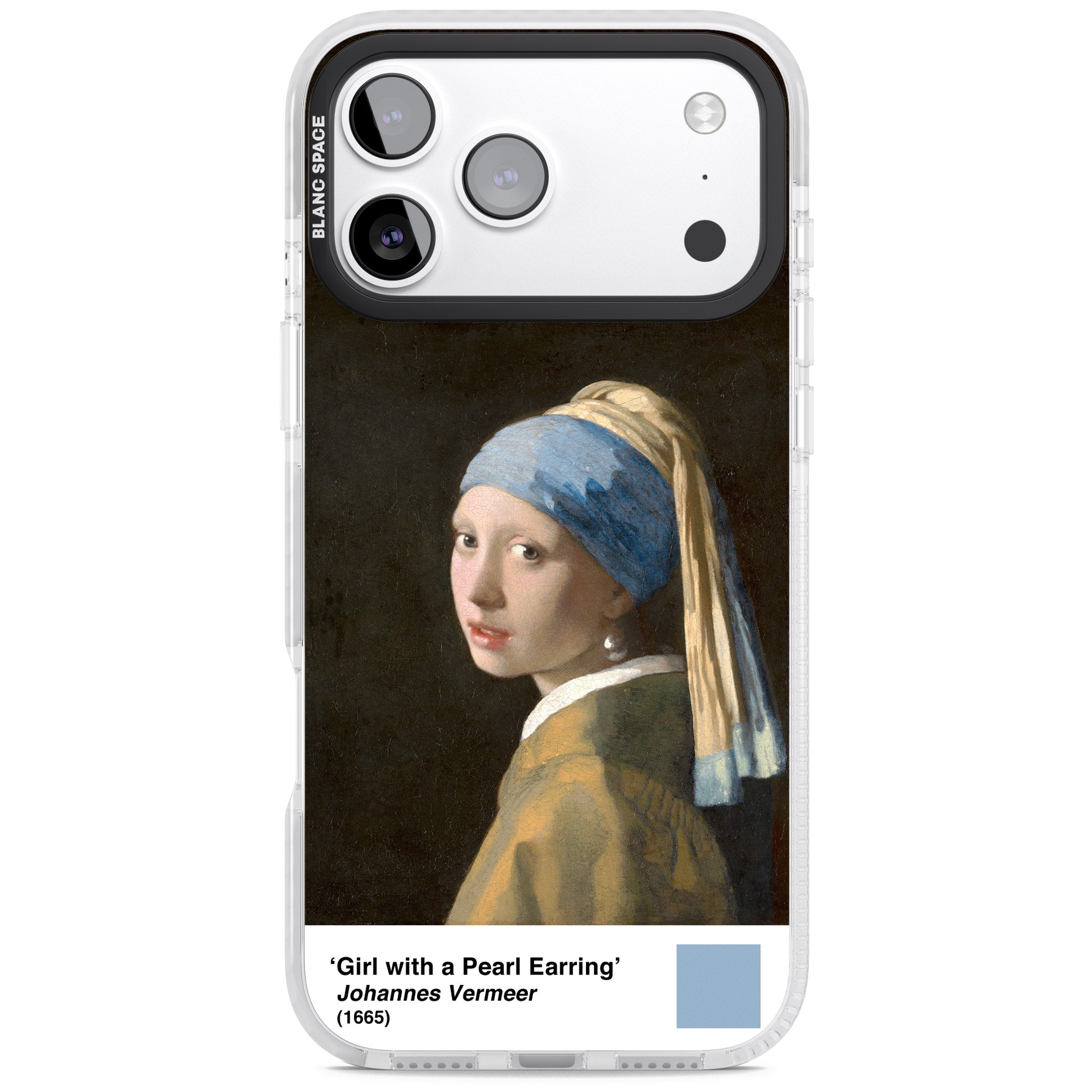 Girl With A Pearl Earring iPhone 17 Pro Impact Pro Clear Phone Case