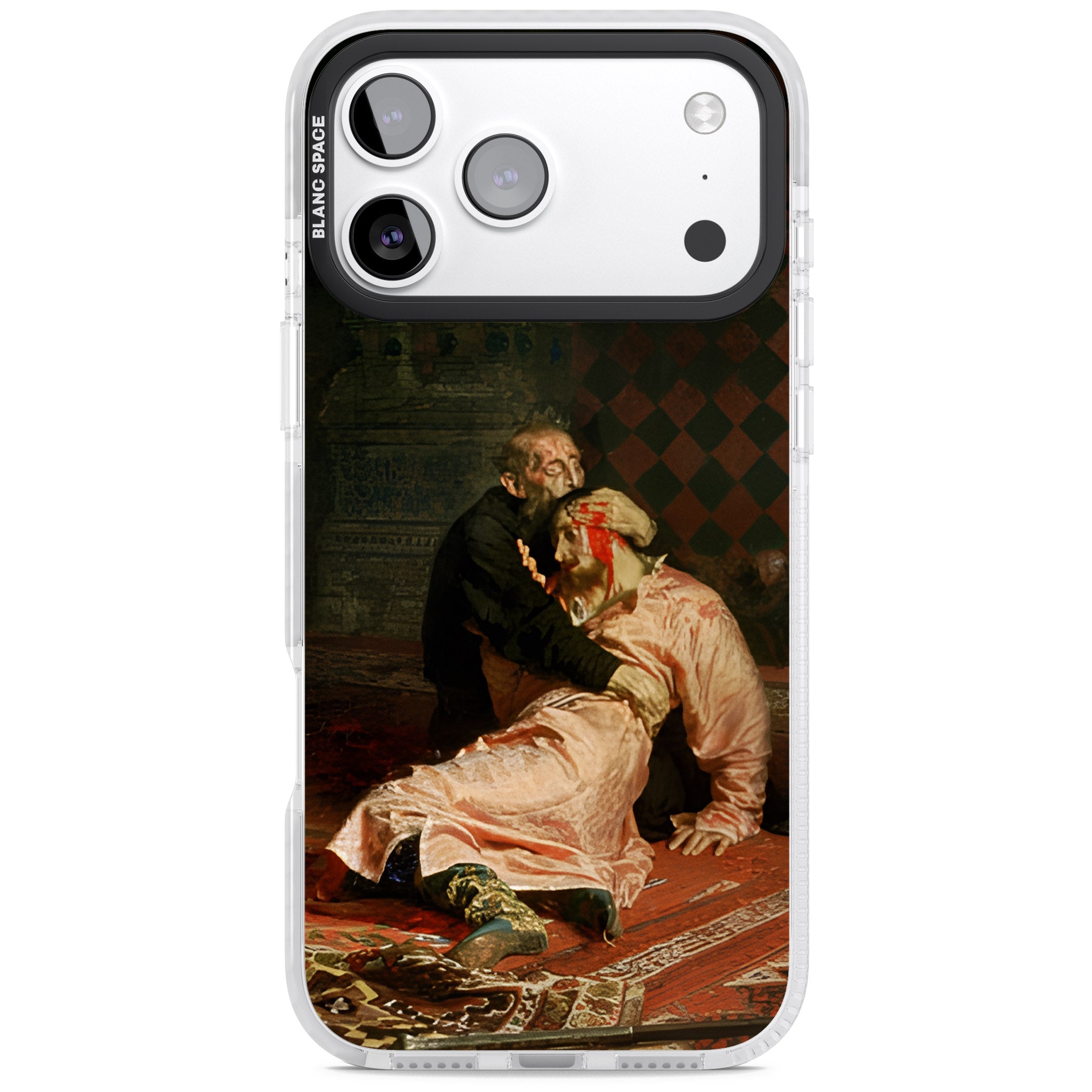 Ivan The Terrible & His Son iPhone 17 Pro Impact Pro Clear Phone Case