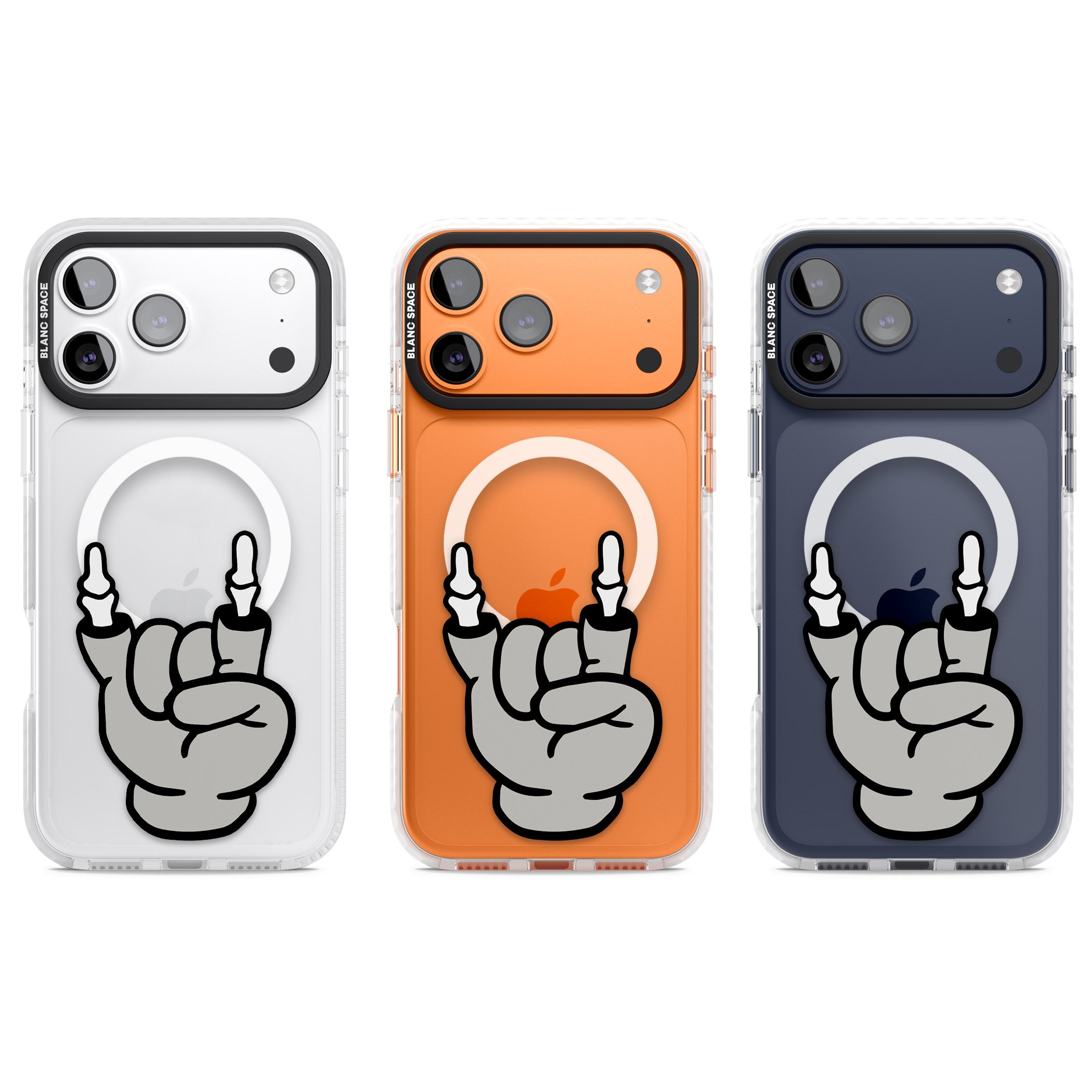 Rock 'Til You Drop iPhone 17 Pro Impact Pro Clear Phone Case APT Impact Protection