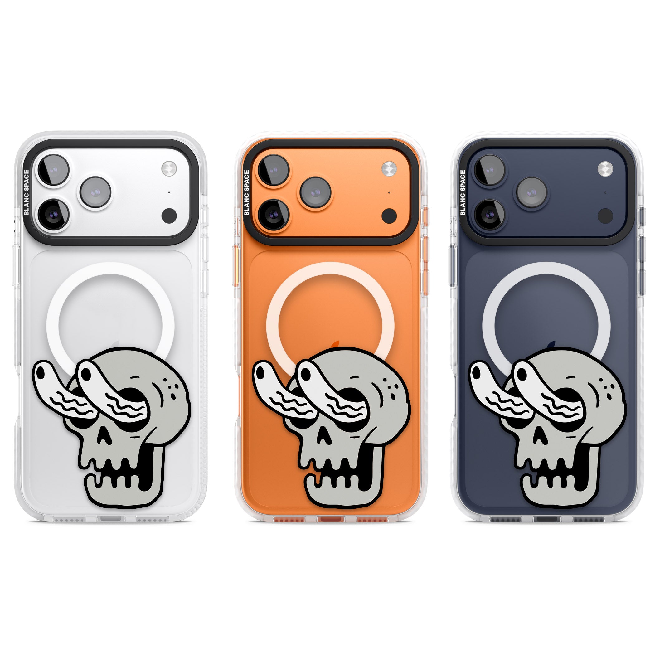 Skull Eyes iPhone 17 Pro Impact Pro Clear Phone Case APT Impact Protection