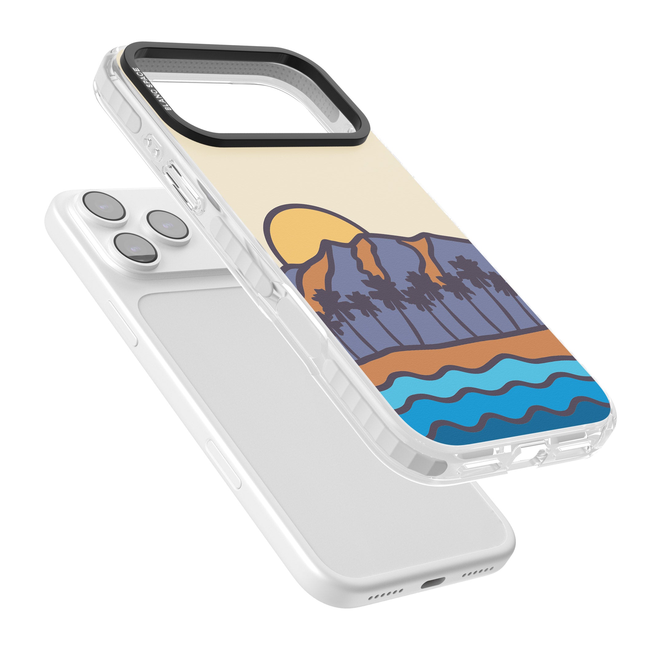 South Sunset iPhone 17 Pro Impact Pro Clear Phone Case Colours