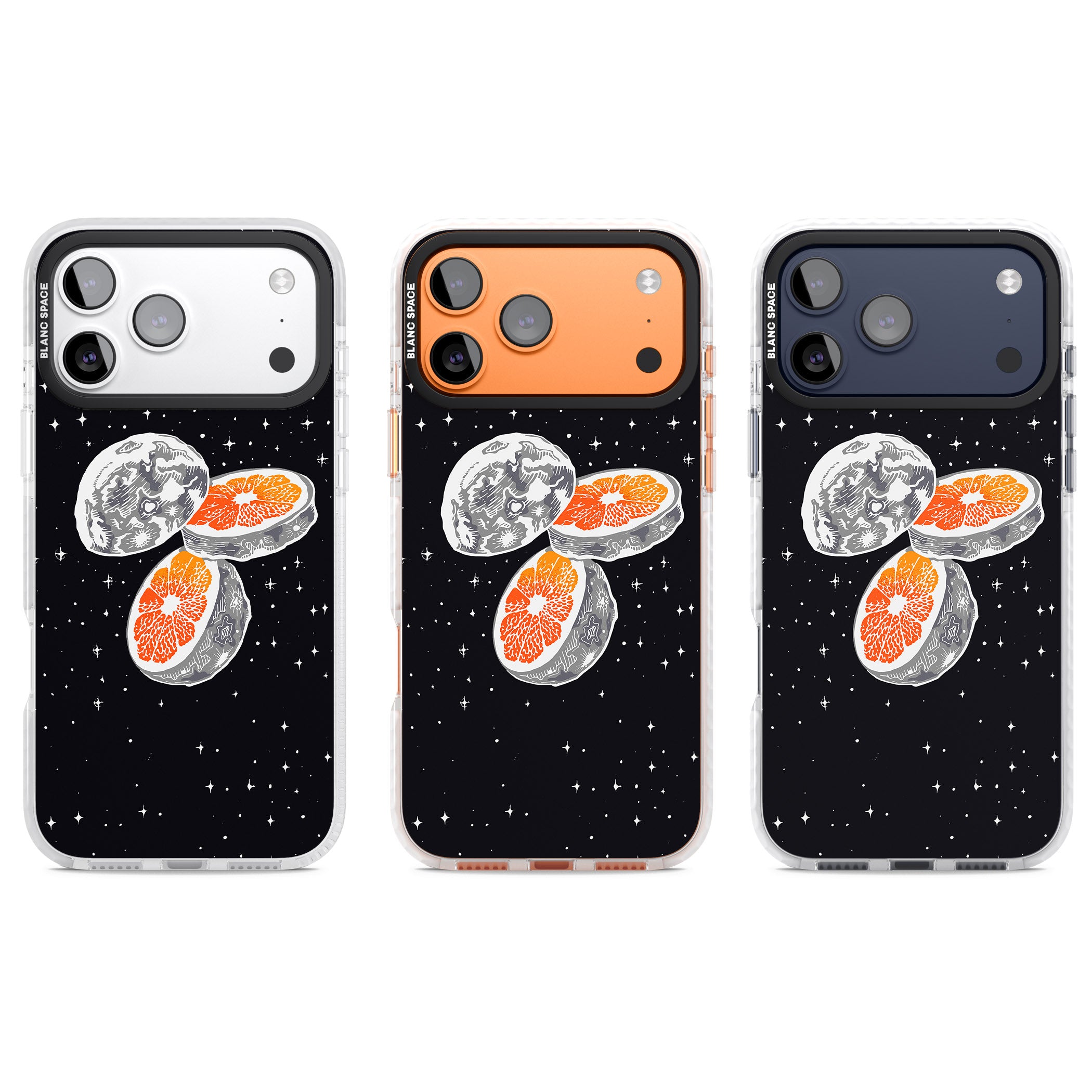 Blood Orange Moon iPhone 17 Pro Impact Pro Clear Phone Case APT Impact Protection
