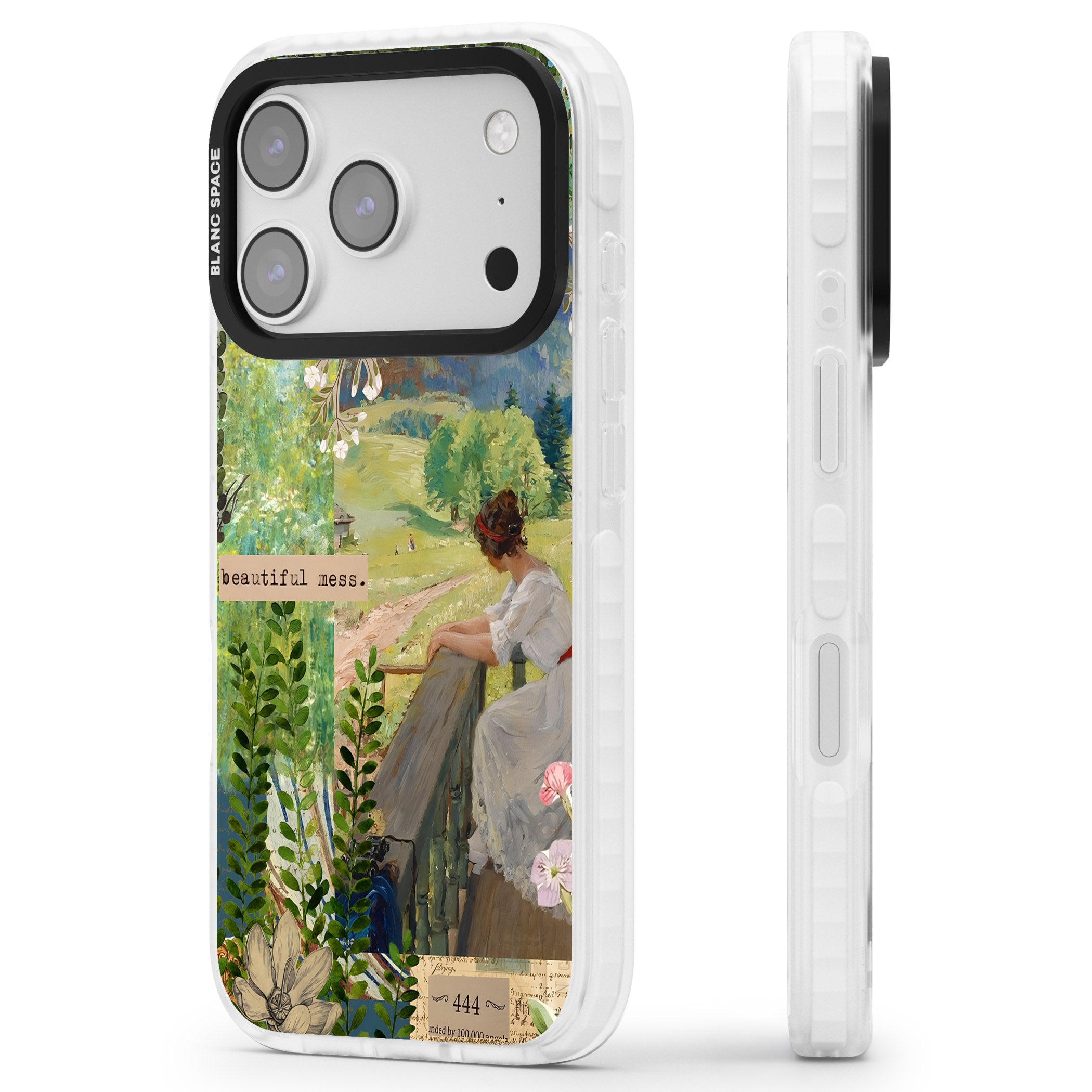 Beautiful Mess iPhone 17 Pro Impact Pro Clear Phone Case Side Profile