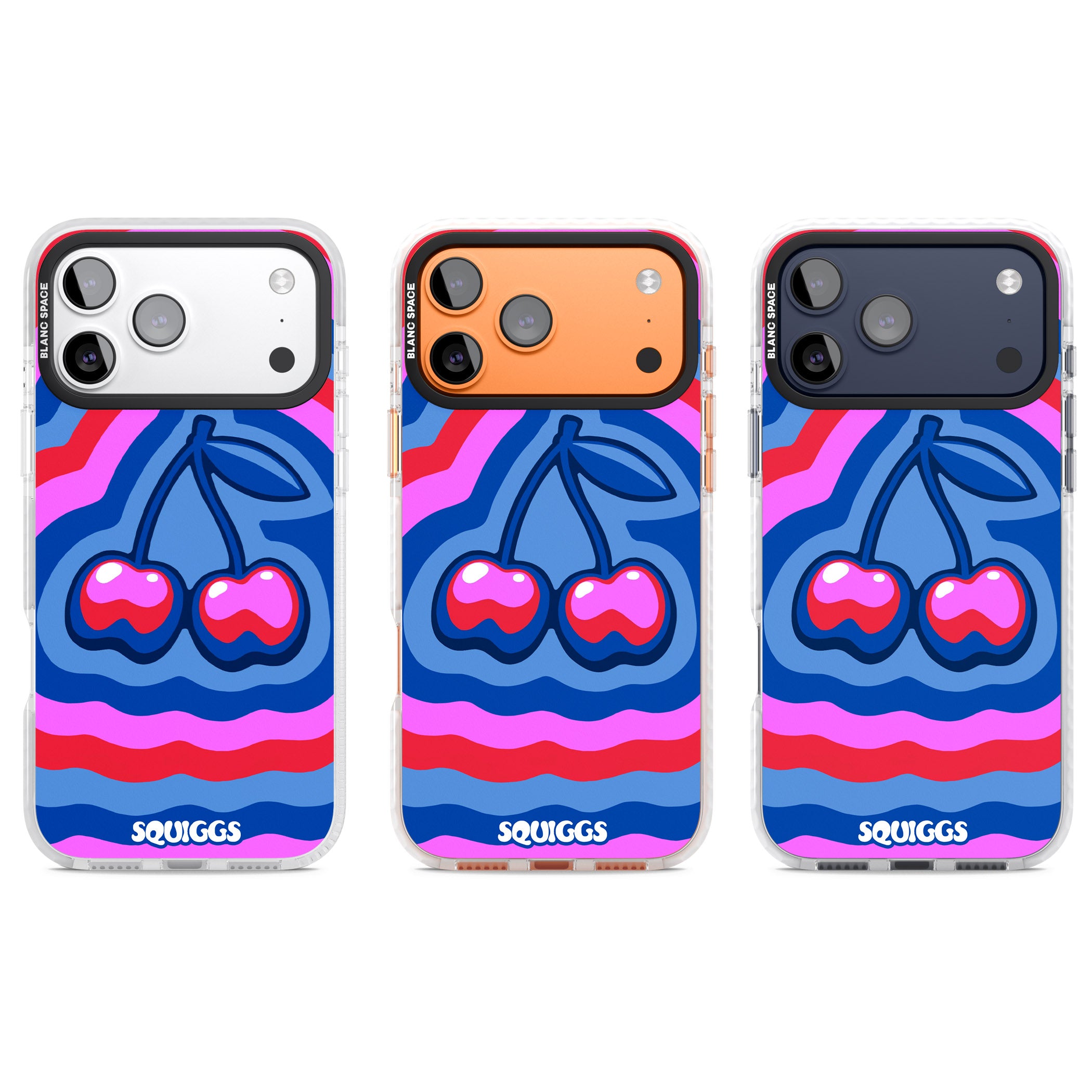 Cherry Rainbow iPhone 17 Pro Impact Pro Clear Phone Case APT Impact Protection