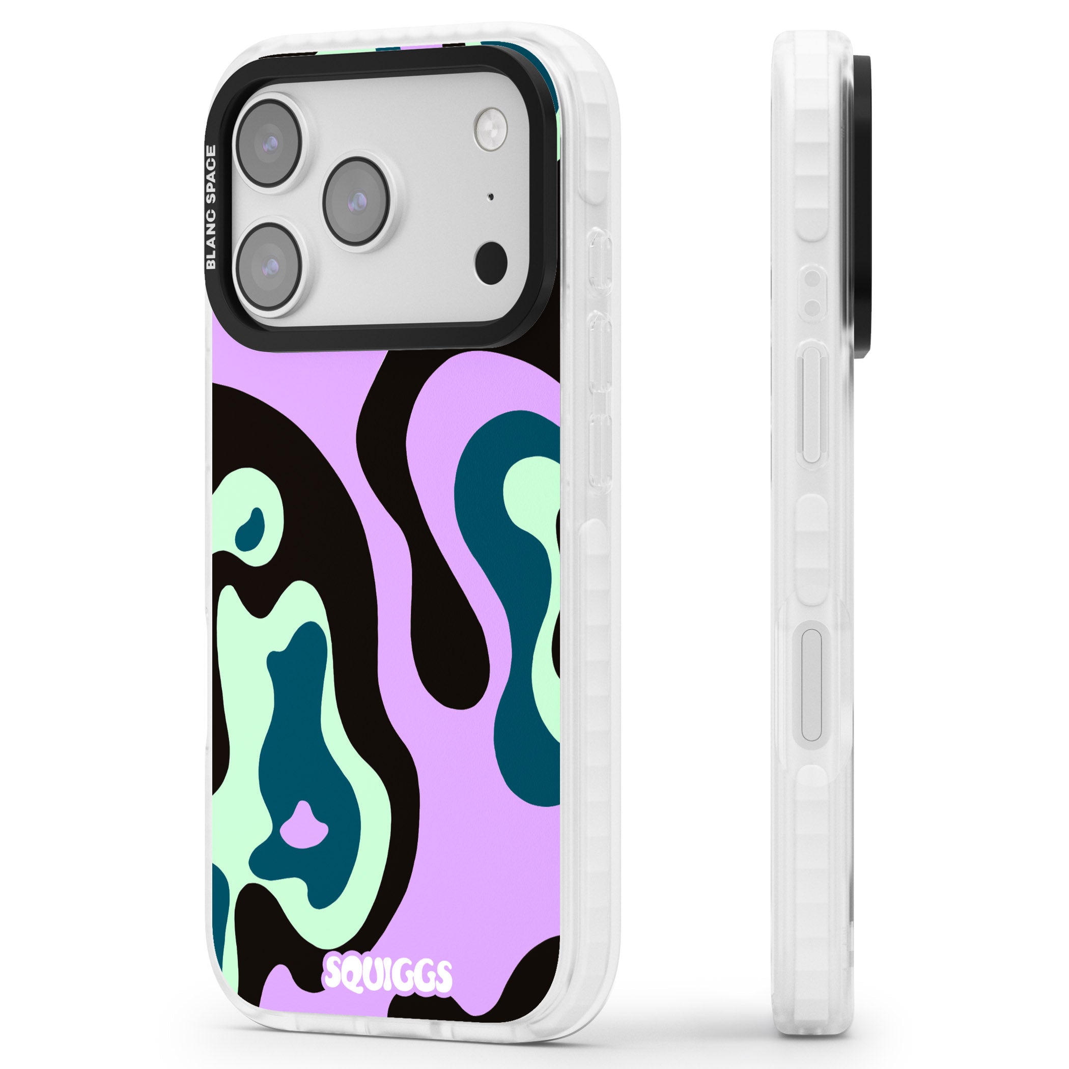 Purple River iPhone 17 Pro Impact Pro Clear Phone Case Side Profile