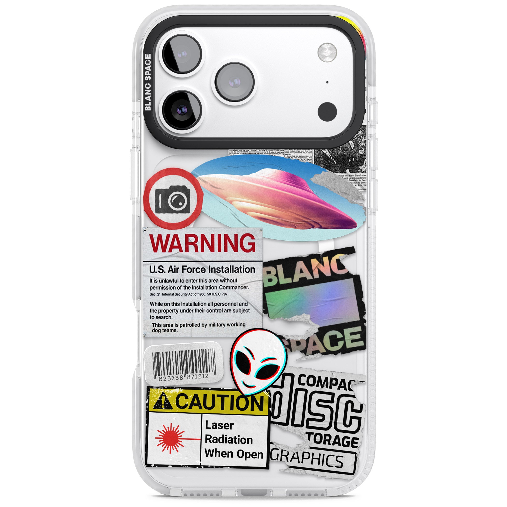 Cosmic Encounters iPhone 17 Pro Impact Pro Clear Phone Case