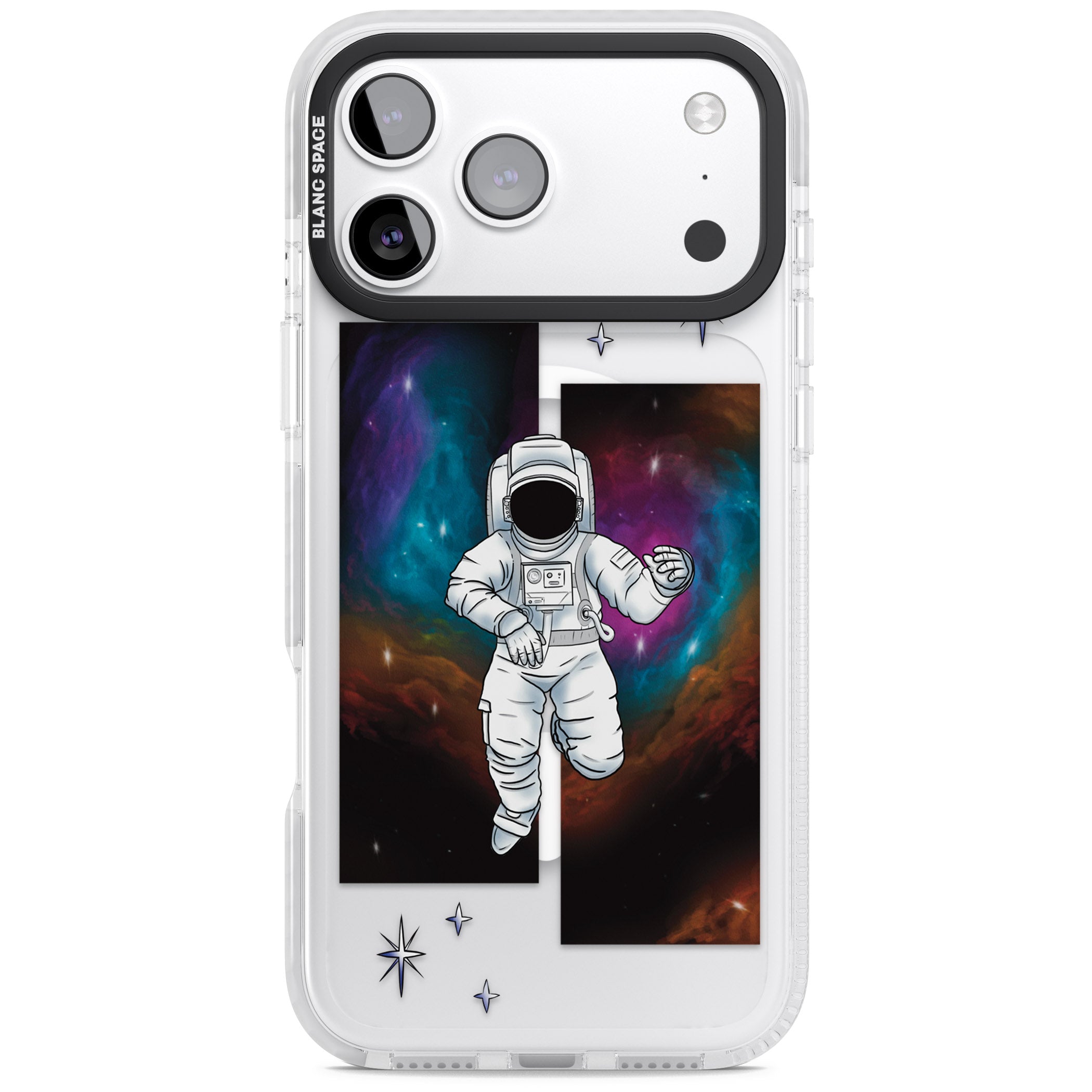 Escape The Nebula iPhone 17 Pro Impact Pro Clear Phone Case