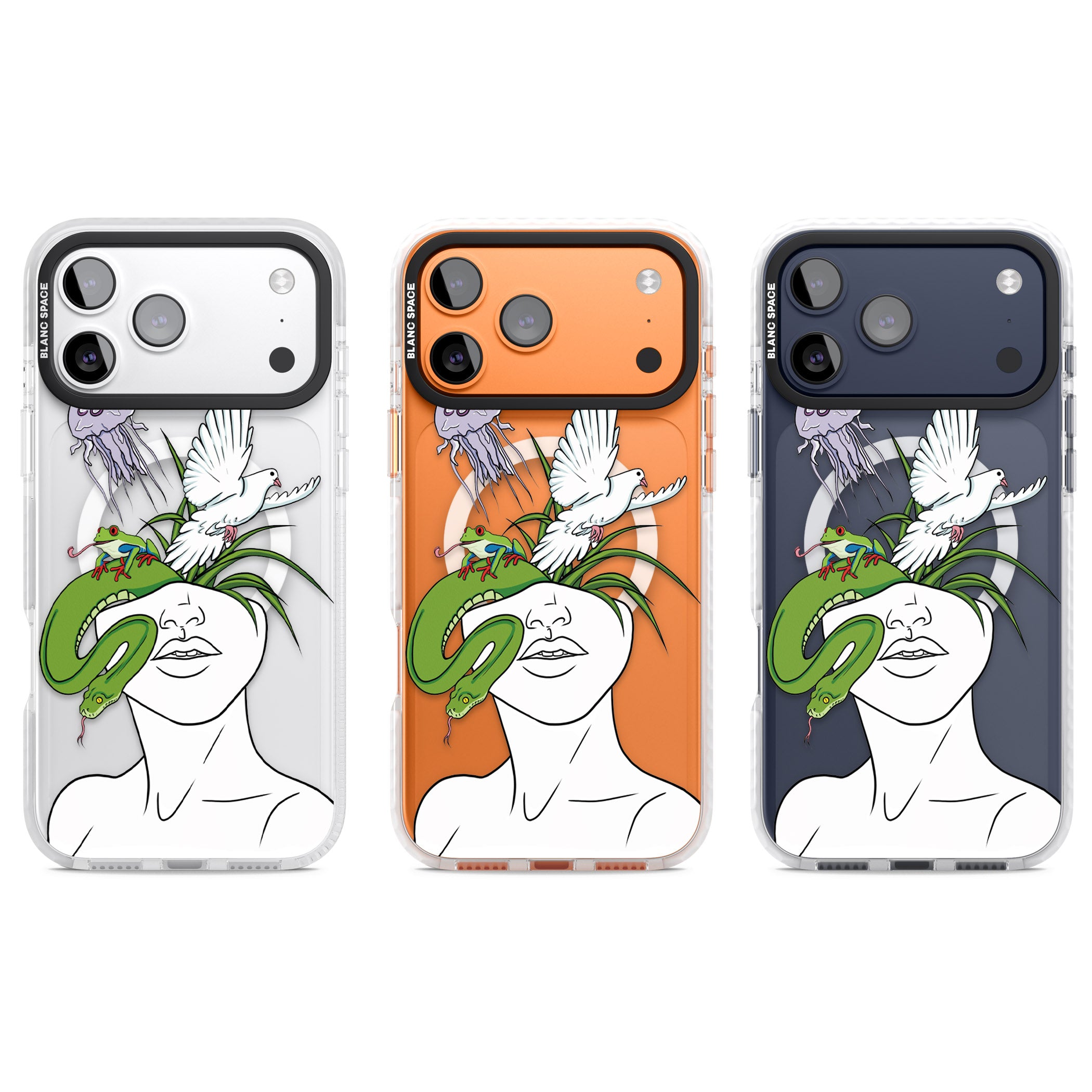 Wild Thoughts iPhone 17 Pro Impact Pro Clear Phone Case APT Impact Protection