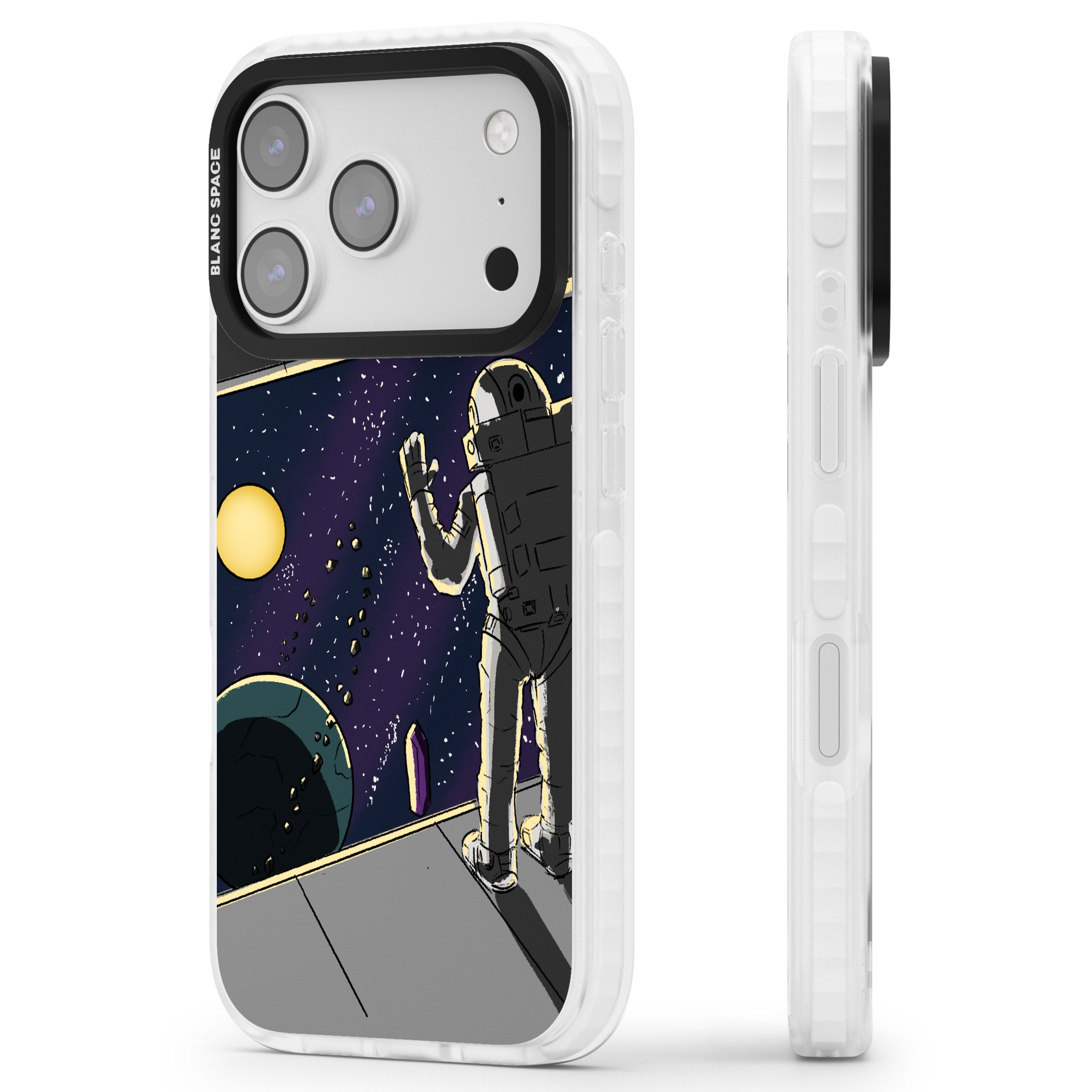 Home iPhone 17 Pro Impact Pro Clear Phone Case Side Profile