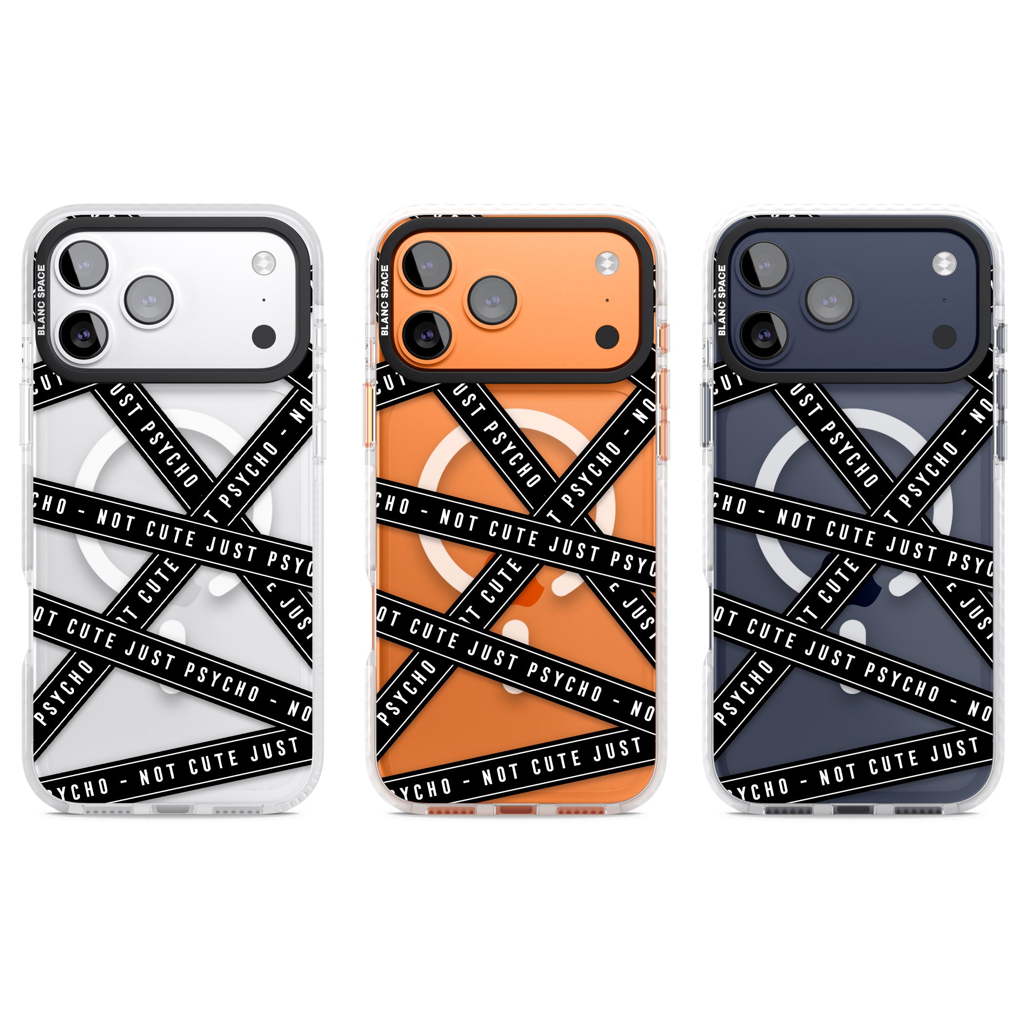 Not Cute Just Psycho iPhone 17 Pro Impact Pro Clear Phone Case APT Impact Protection