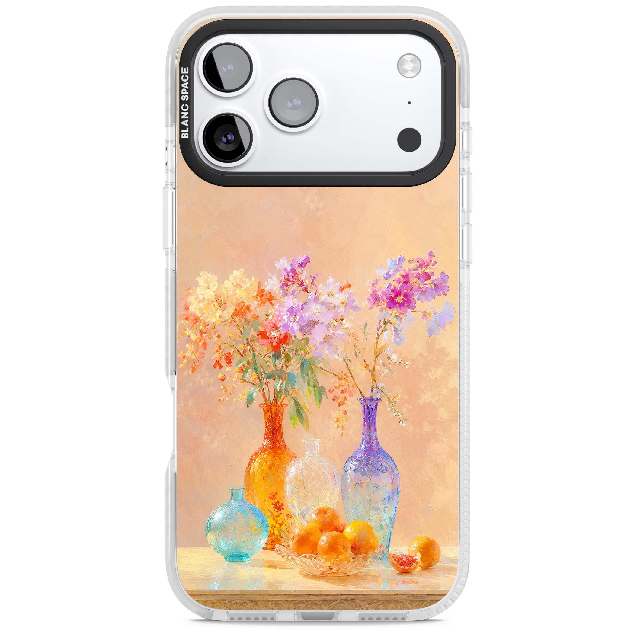 Peach Glass art iPhone case | Impact Magsafe case for iPhone 17 Pro, iPhone 17 Pro Max