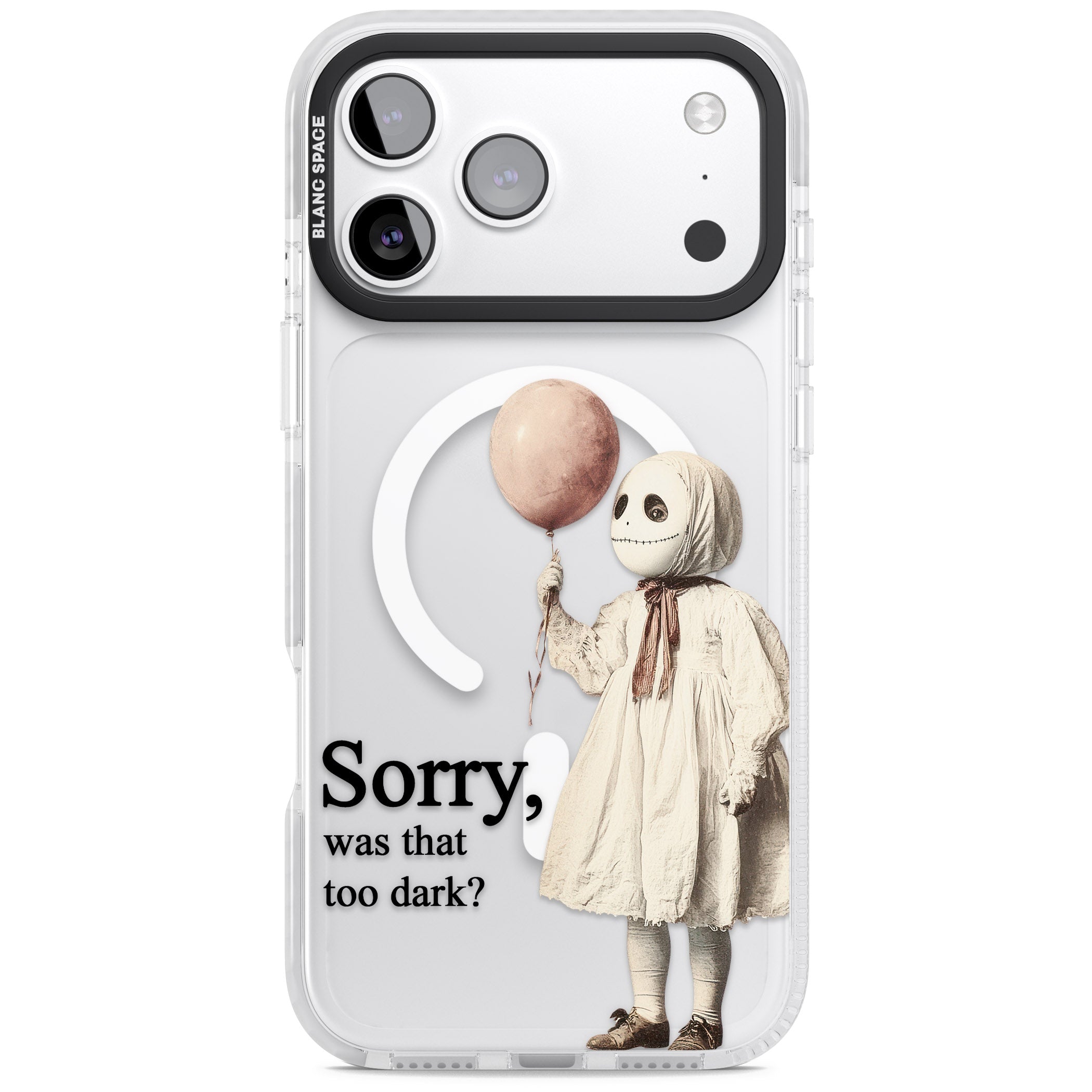 Sorry Was That Too Dark iPhone 17 Pro Impact Pro Clear Phone Case