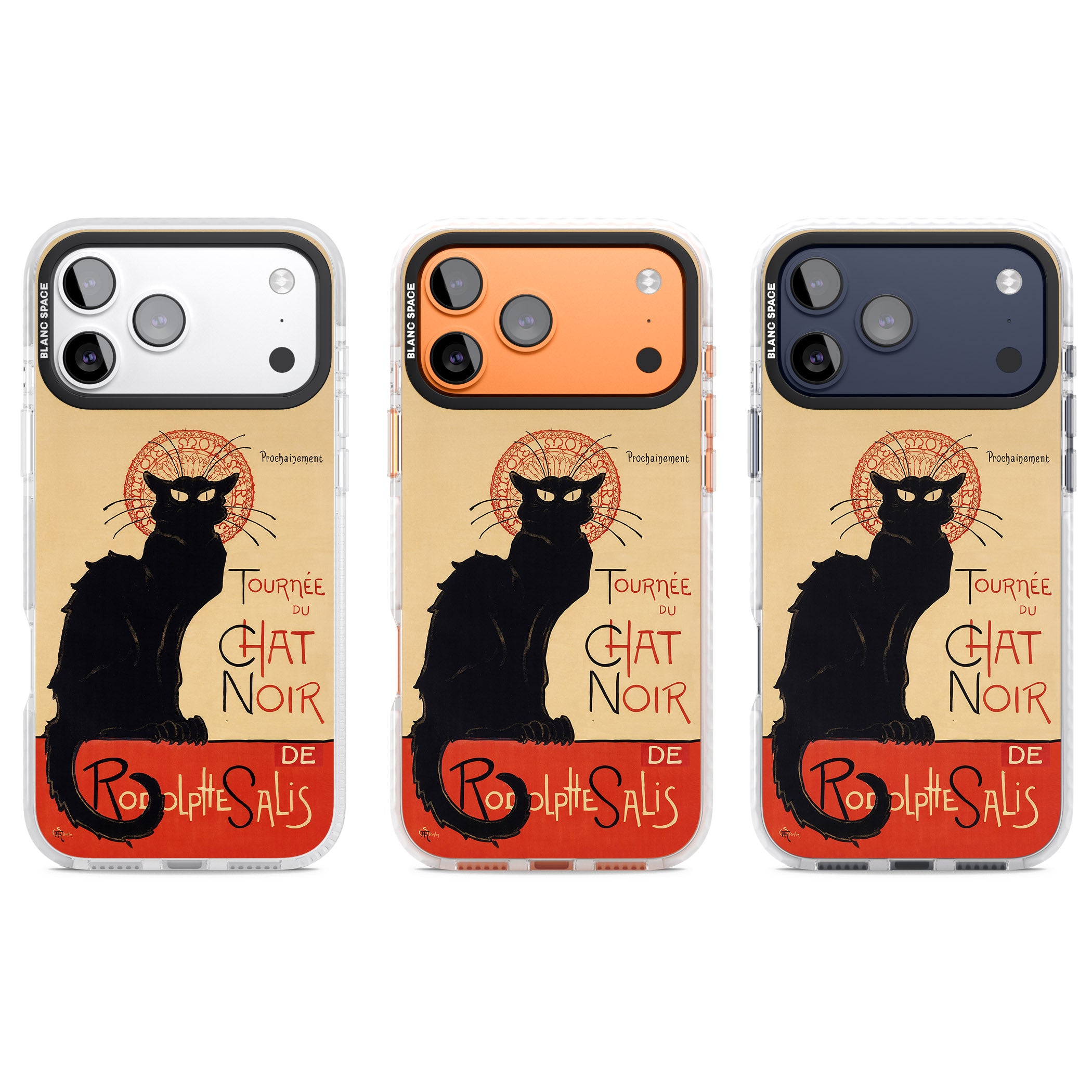 Tournee Du Chat Noir Poster iPhone 17 Pro Impact Pro Clear Phone Case APT Impact Protection