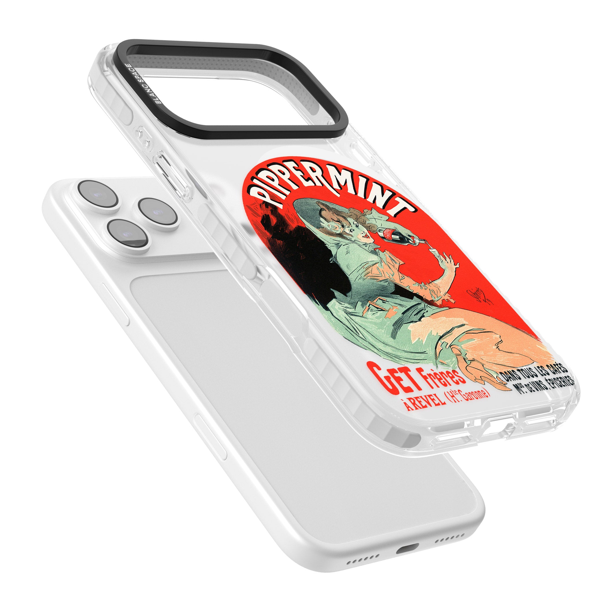 Pippermint Poster iPhone 17 Pro Impact Pro Clear Phone Case Colours