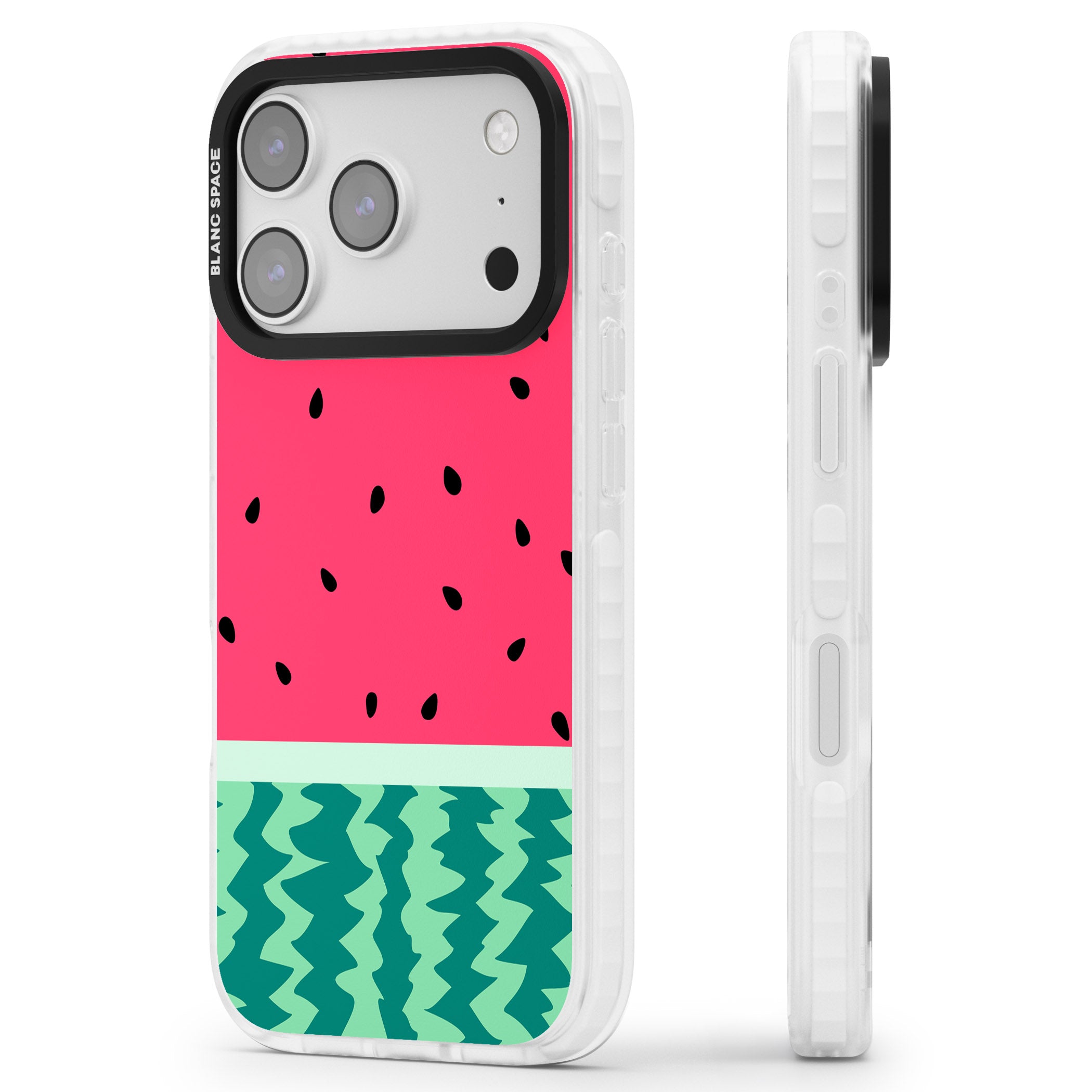 Full Watermelon iPhone 17 Pro Impact Pro Clear Phone Case Side Profile