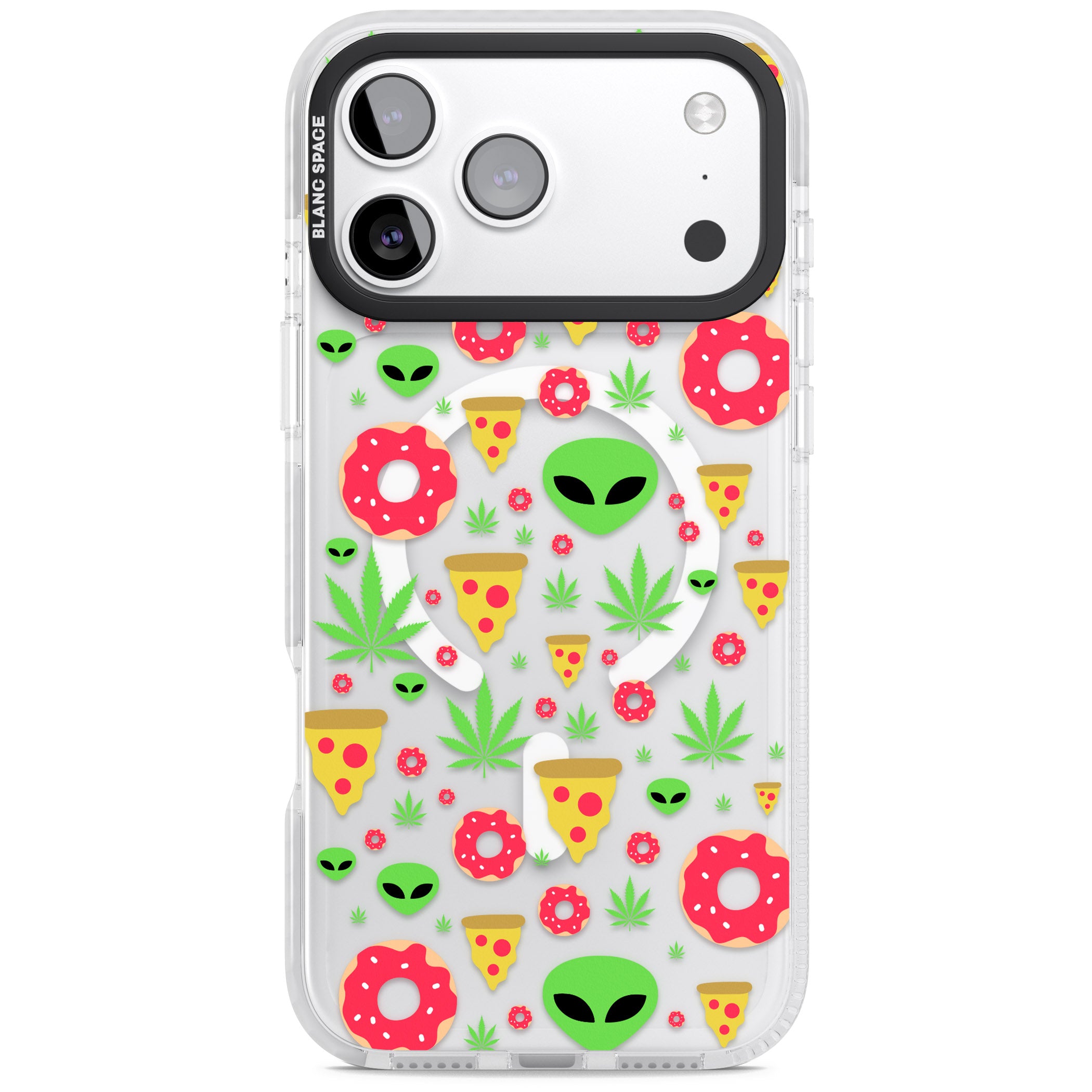 Martians & Munchies iPhone 17 Pro Impact Pro Clear Phone Case