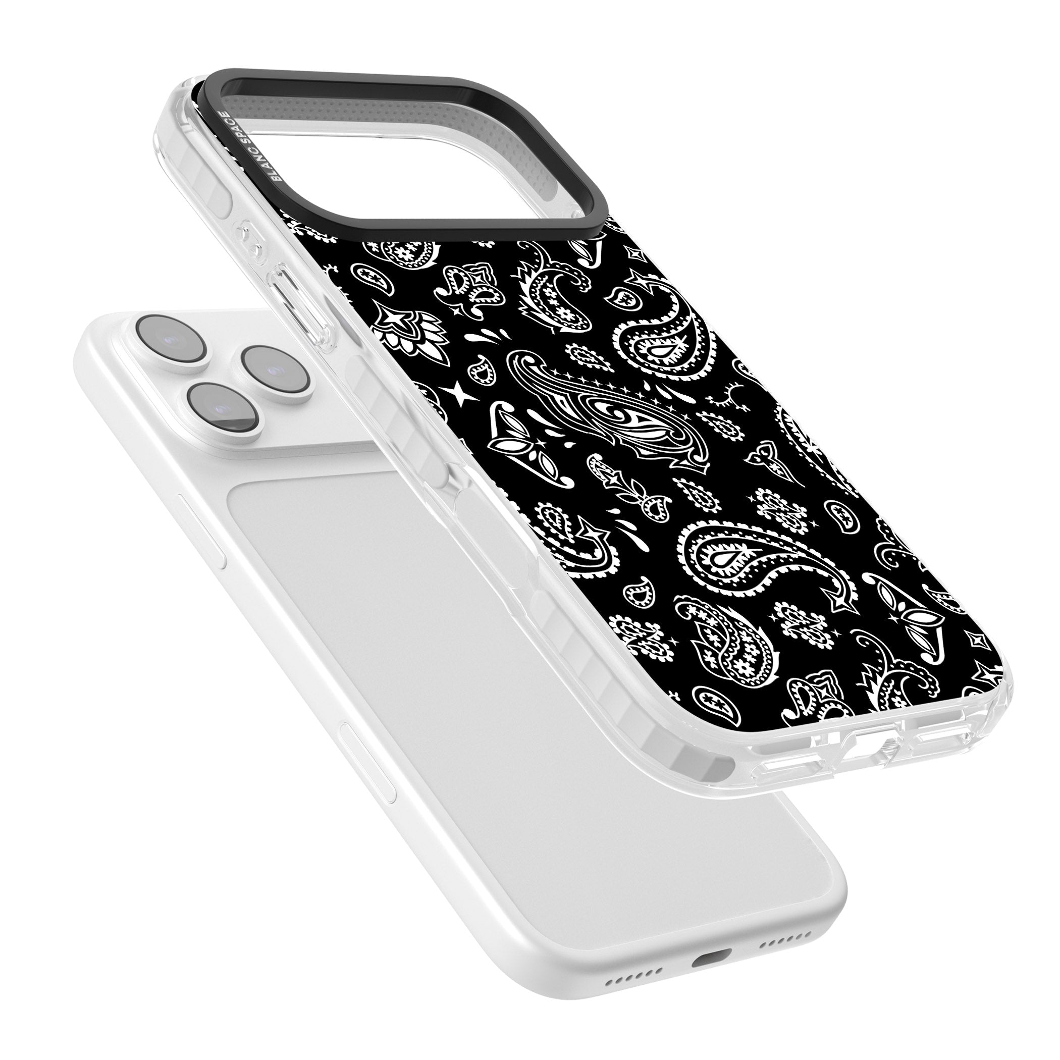 Black Bandana iPhone 17 Pro Impact Pro Clear Phone Case Colours
