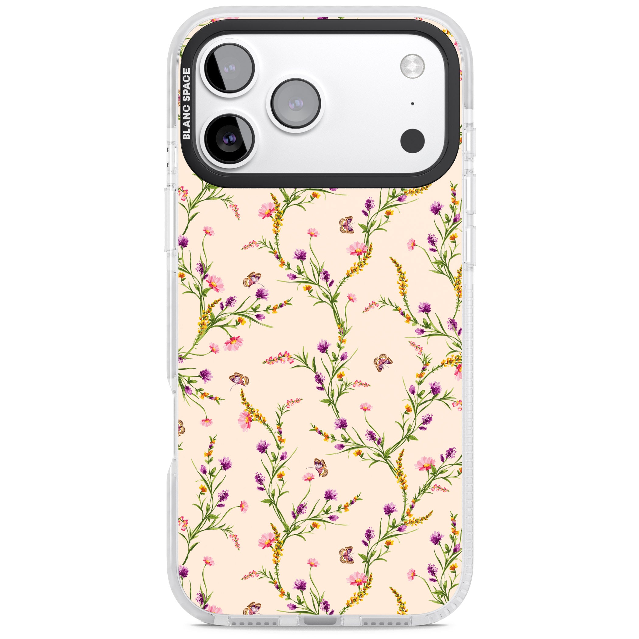 Meadow Wildflowers iPhone 17 Pro Impact Pro Clear Phone Case