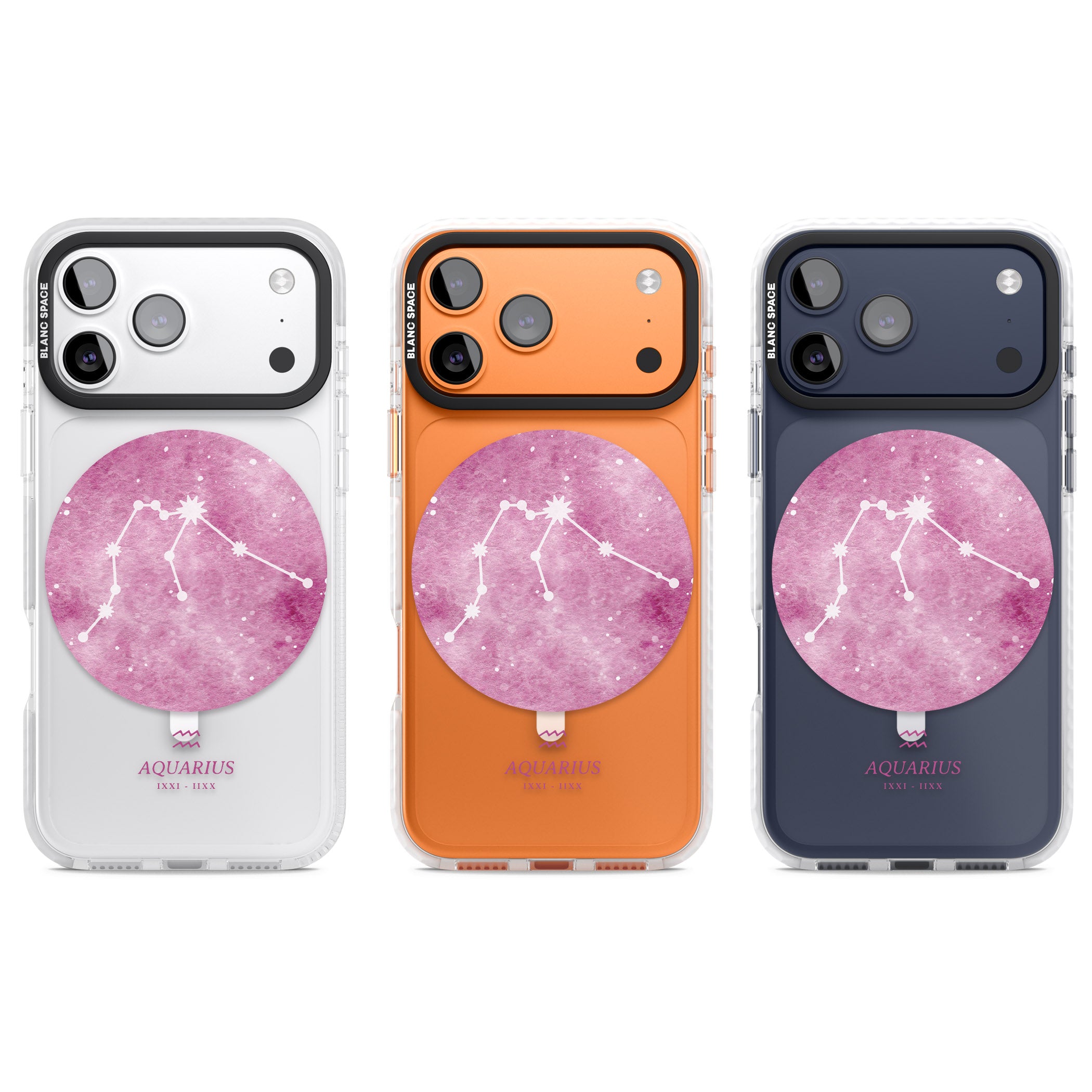 Aquarius Zodiac iPhone 17 Pro Impact Pro Clear Phone Case APT Impact Protection