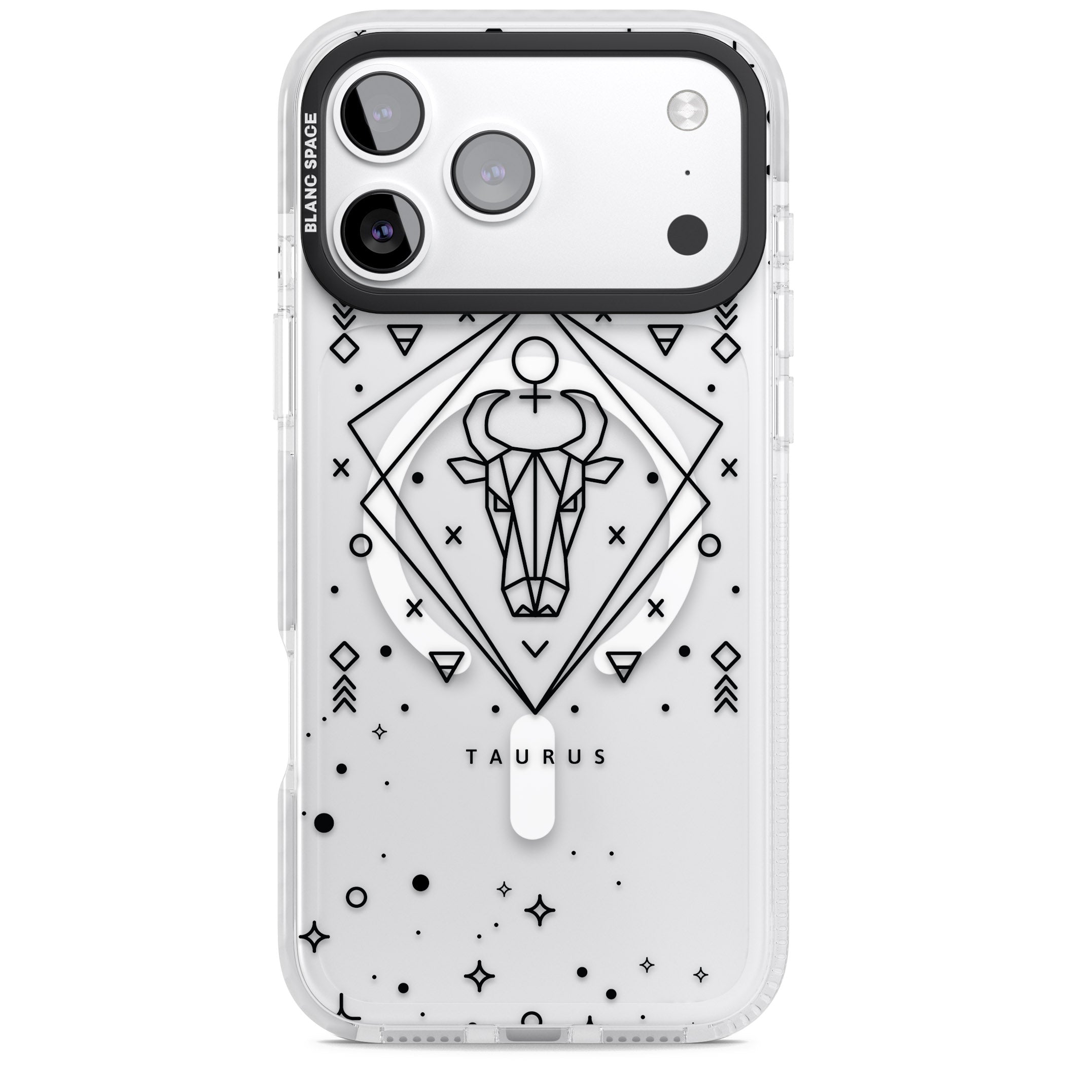Taurus Emblem iPhone 17 Pro Impact Pro Clear Phone Case