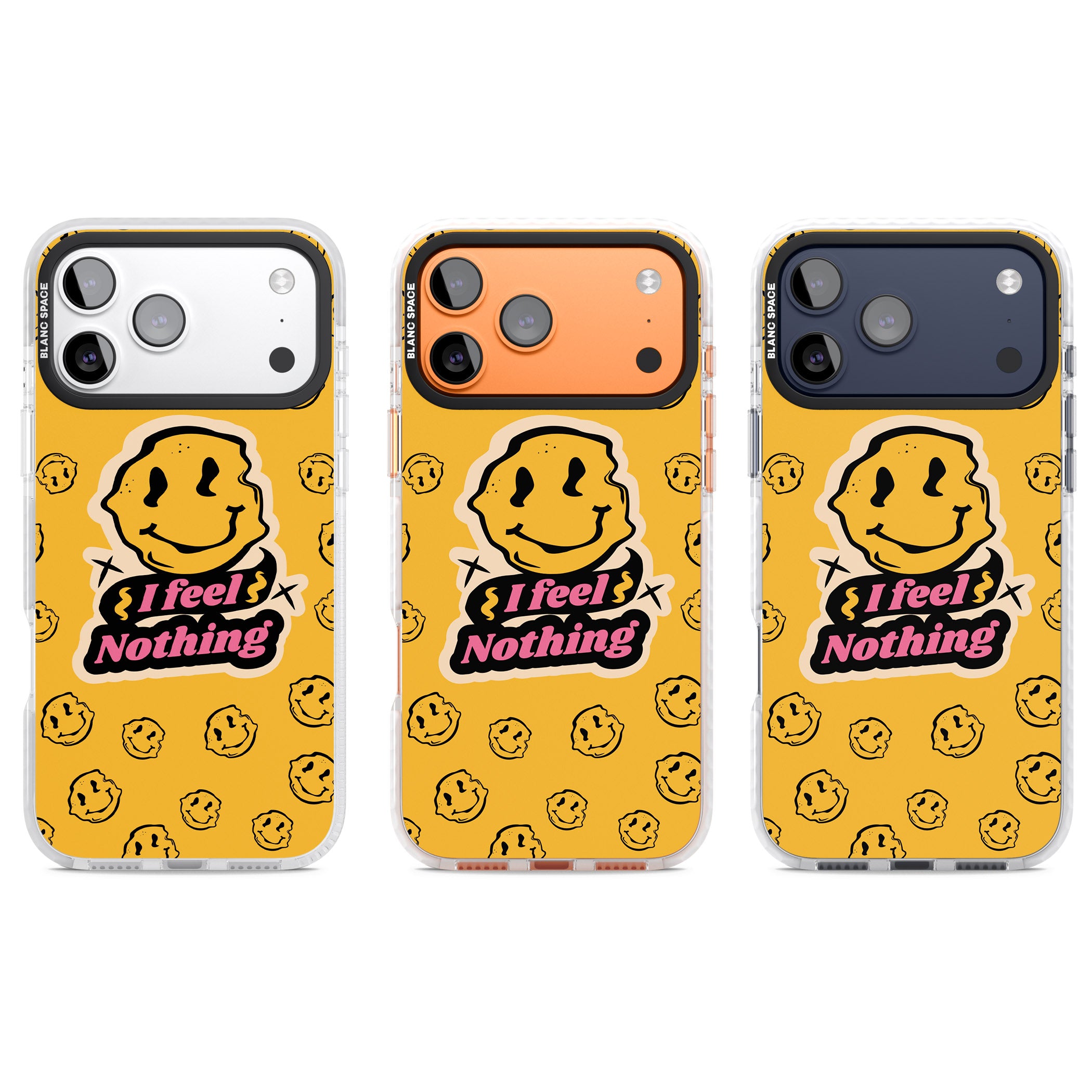 I Feel Nothing iPhone 17 Pro Impact Clear Phone Case APT Impact Protection