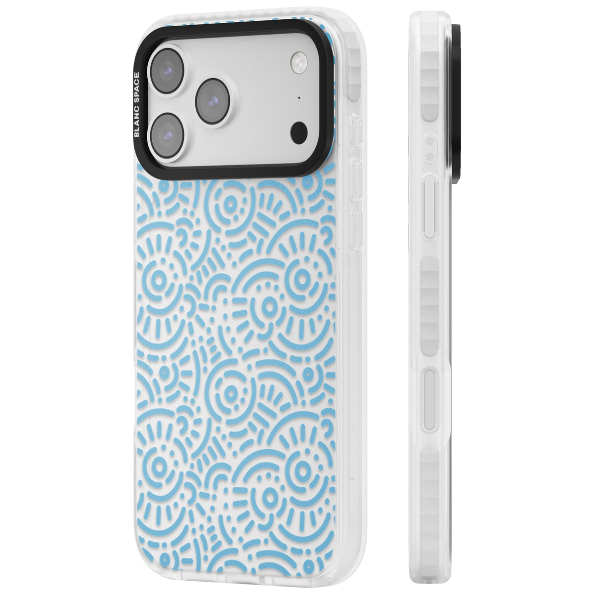 Memphis Sky iPhone 17 Pro Max Impact Clear Phone Case side