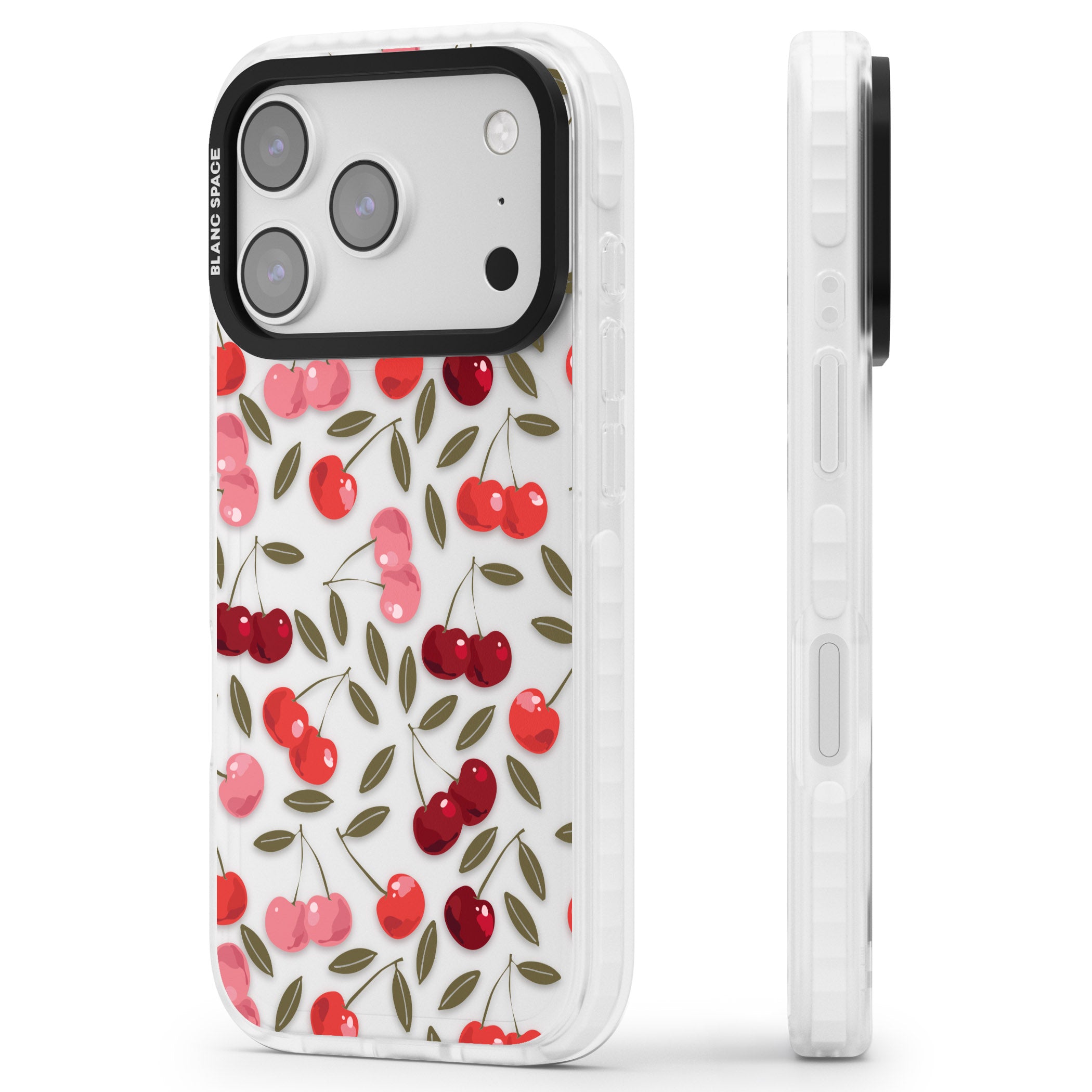 Cherry On Top iPhone 17 Pro Impact Clear Phone Case Side Profile