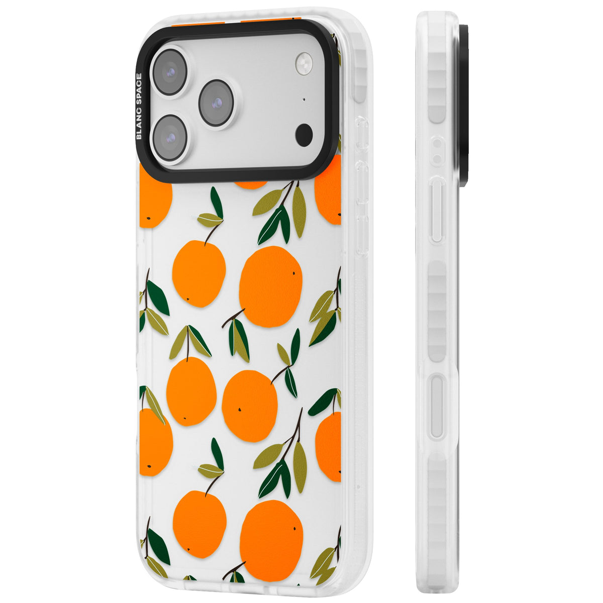 Citrus Grove iPhone 17 Pro Max Impact Clear Phone Case side