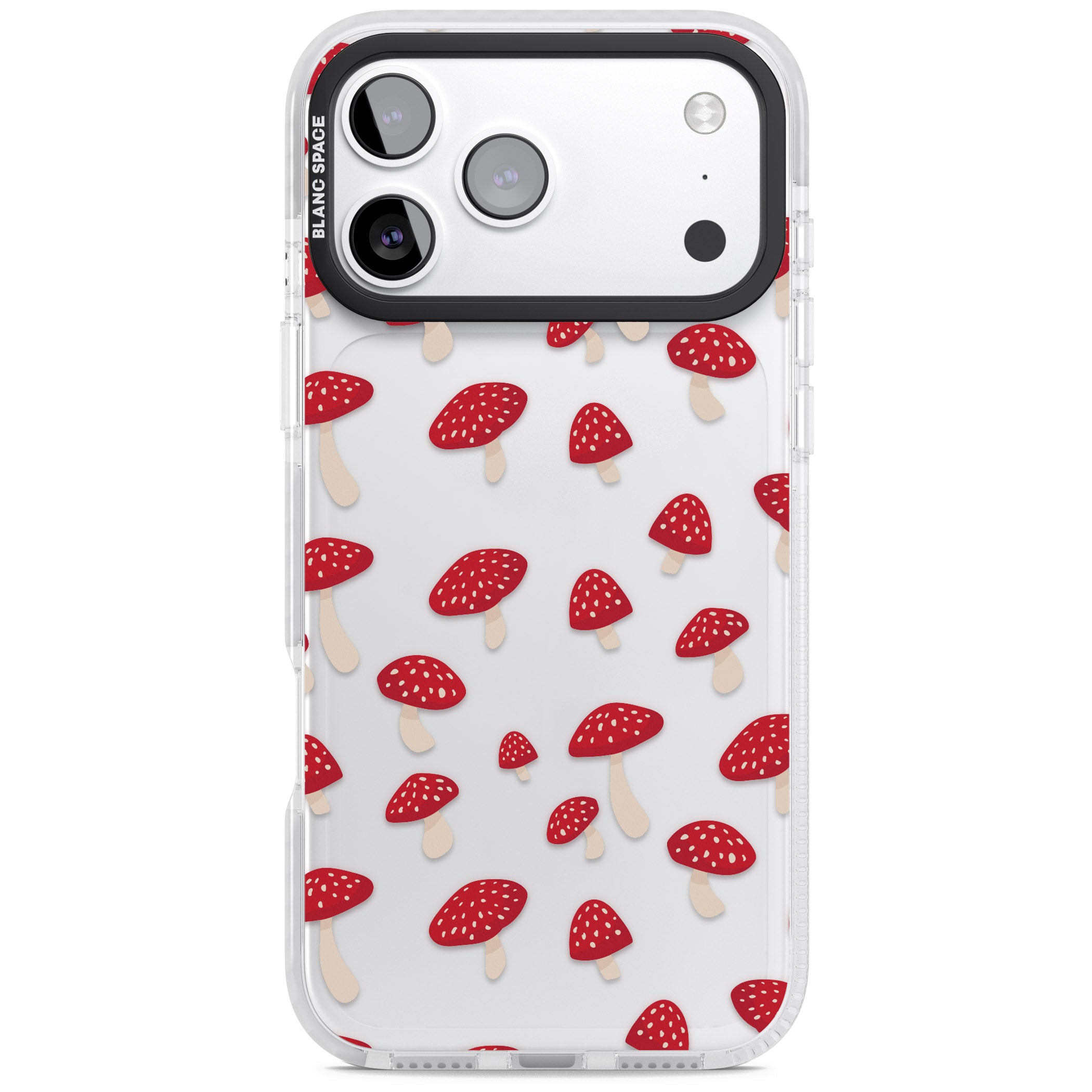 Magical Mushroom Pattern iPhone 17 Pro Impact Clear Phone Case