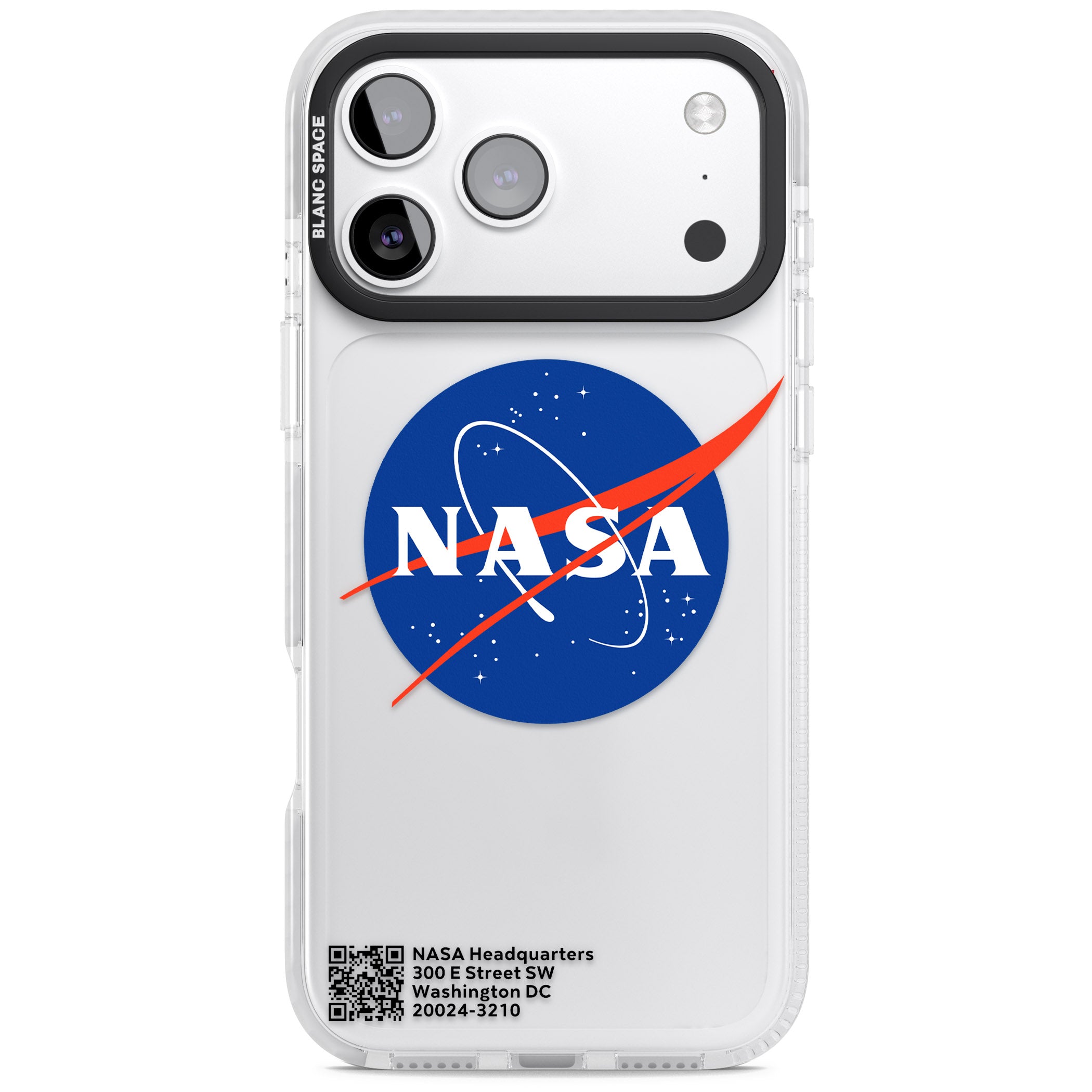 Nasa Meatball iPhone 17 Pro Impact Clear Phone Case