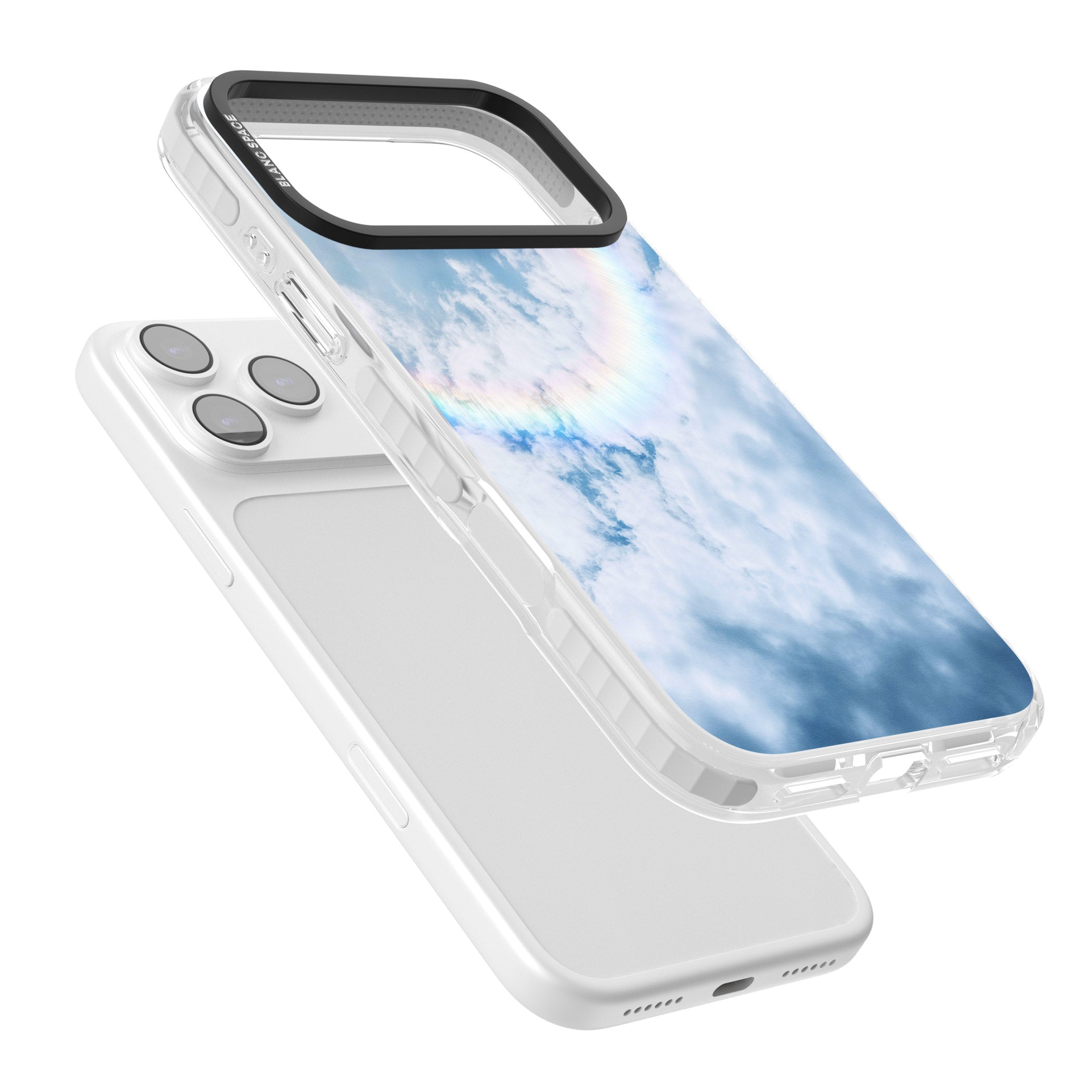 Pastel Rainbow Sky iPhone 17 Pro Impact Clear Phone Case Colours