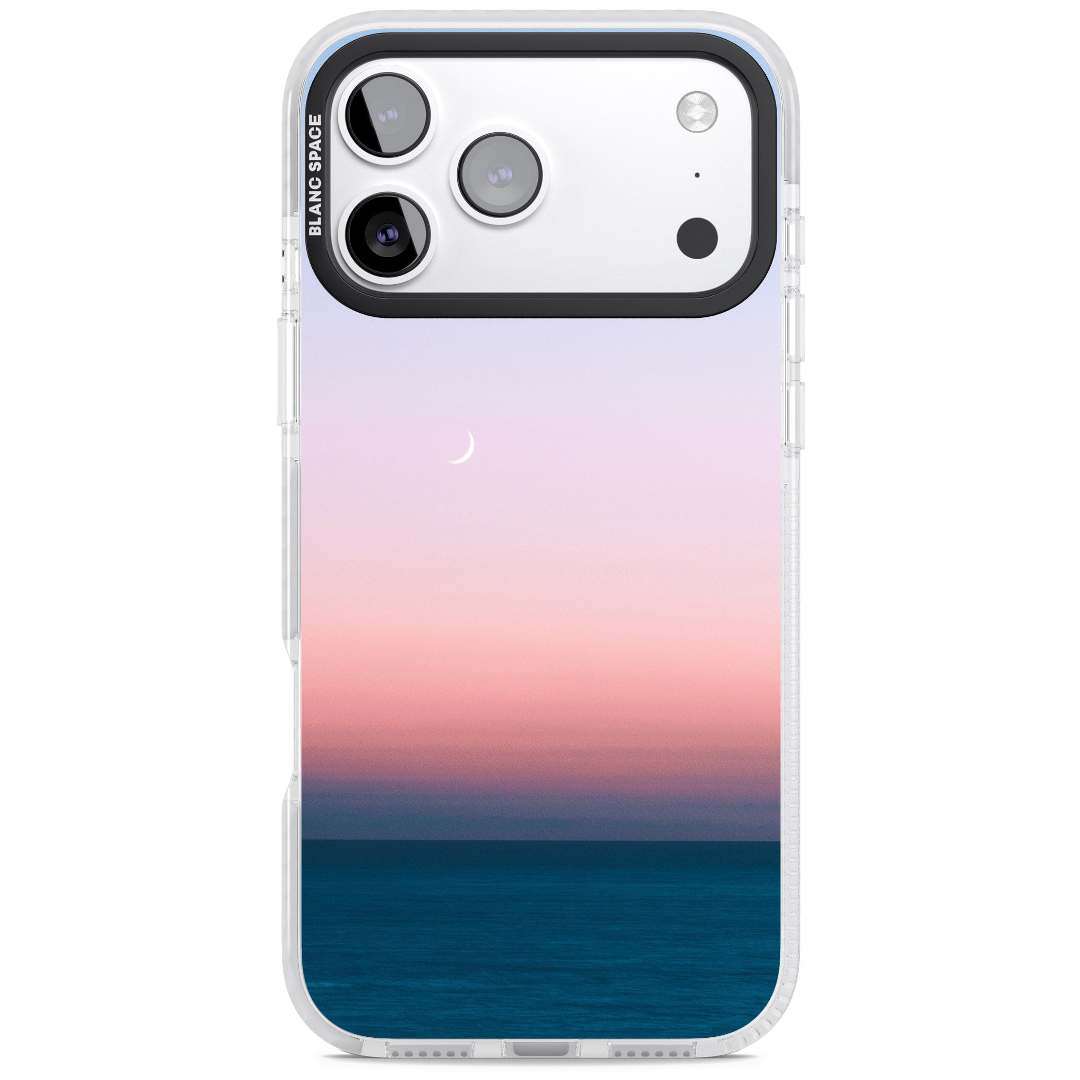 Pastel Ocean Sunset iPhone 17 Pro Impact Clear Phone Case