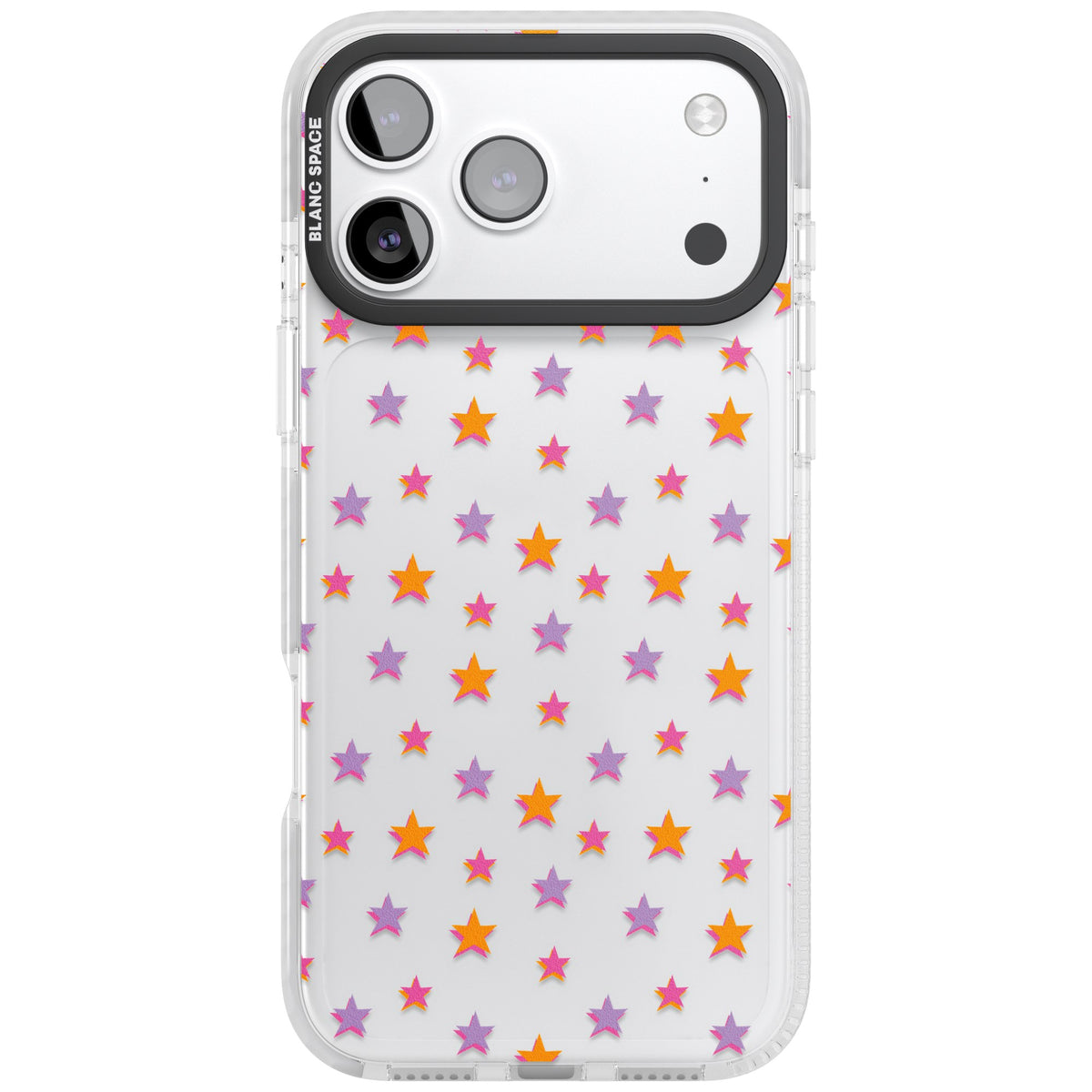 Spangling Stars iPhone 17 Pro Max Impact Clear Phone Case front