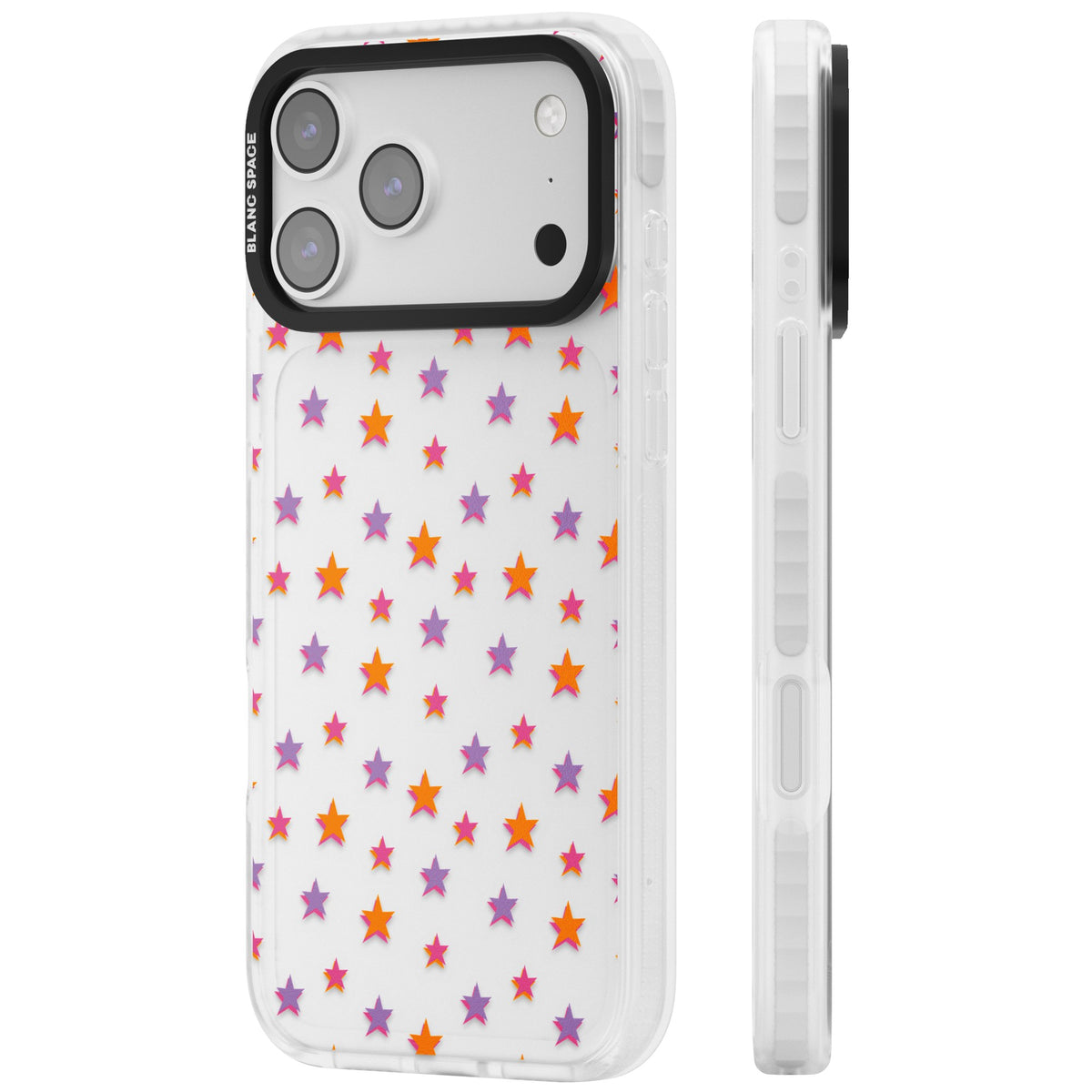 Spangling Stars iPhone 17 Pro Max Impact Clear Phone Case side