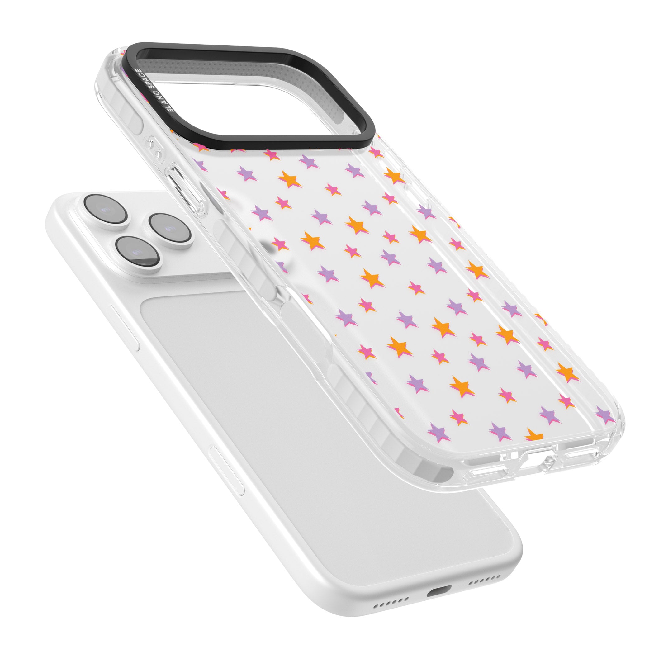 Spangling Stars Pattern iPhone 17 Pro Impact Clear Phone Case Colours
