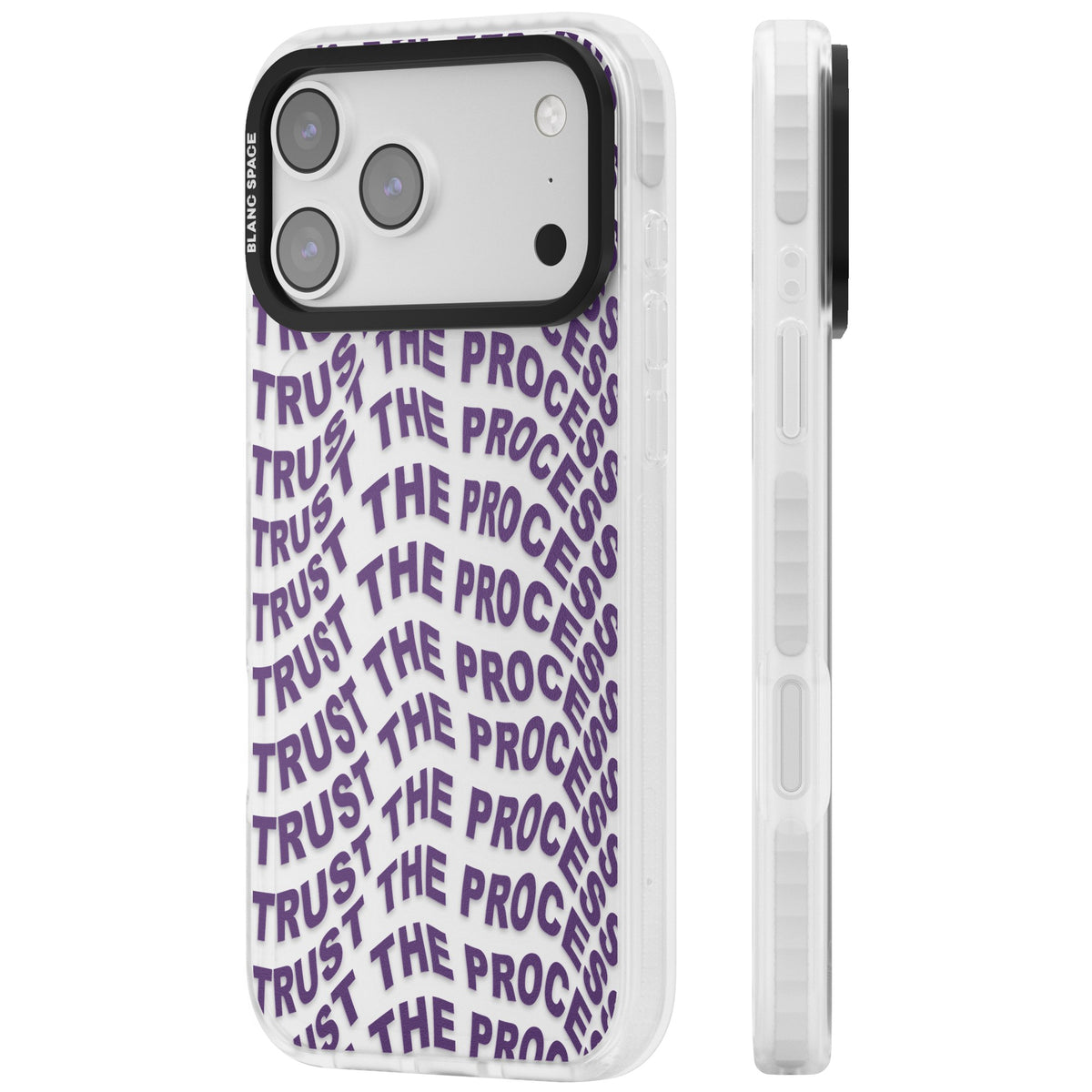 Trust The Process iPhone 17 Pro Max Impact Clear Phone Case side