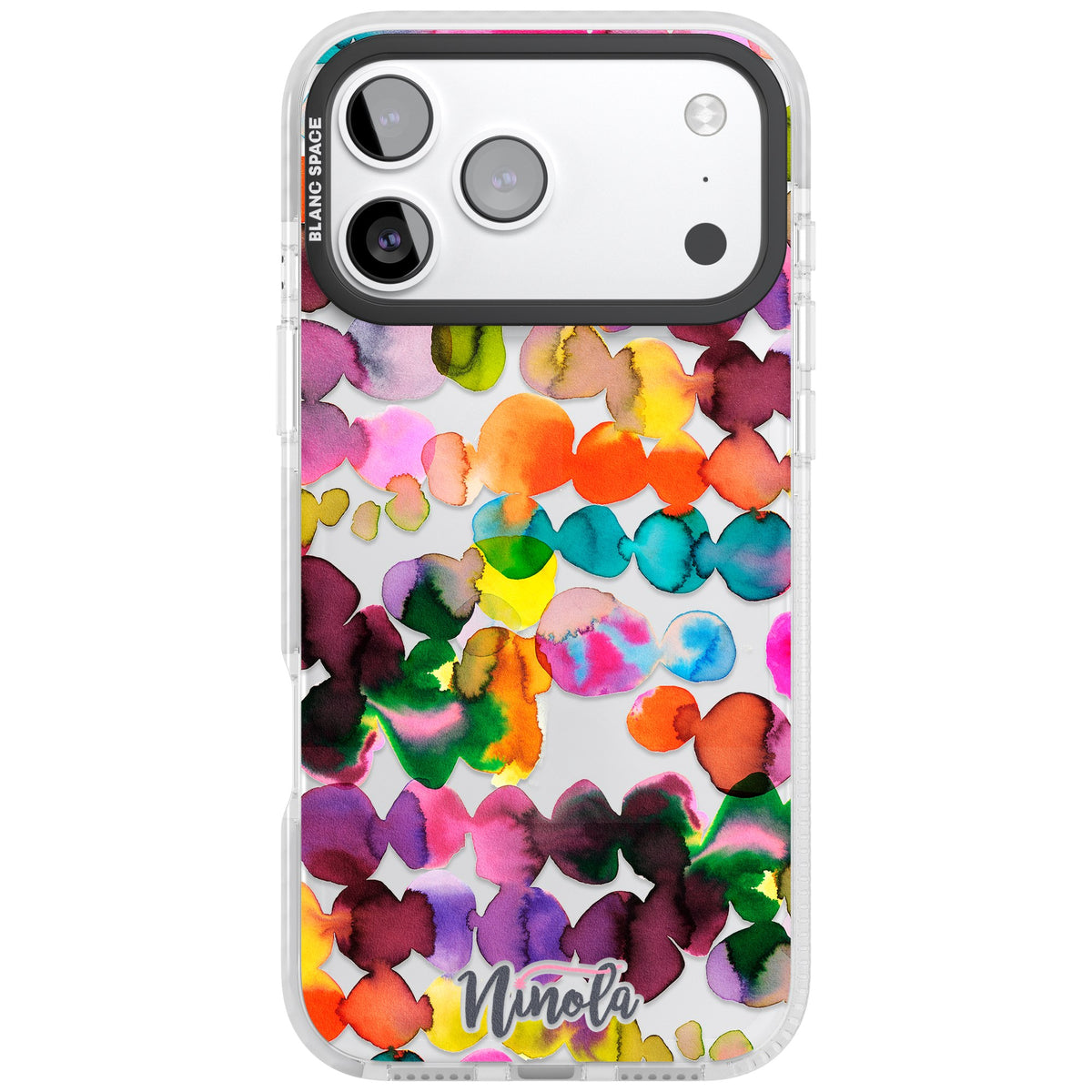 Ink Splash Hues iPhone 17 Pro Max Impact Clear Phone Case front