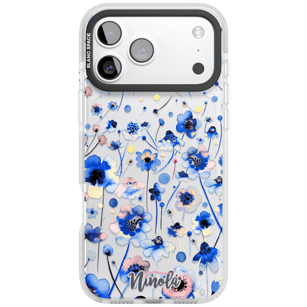 Ink Flowers Blue