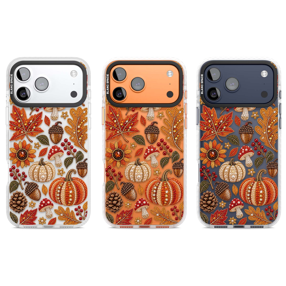 Beaded Autumn iPhone case | Black Impact case for iPhone 17 Pro, iPhone 17 Pro Max