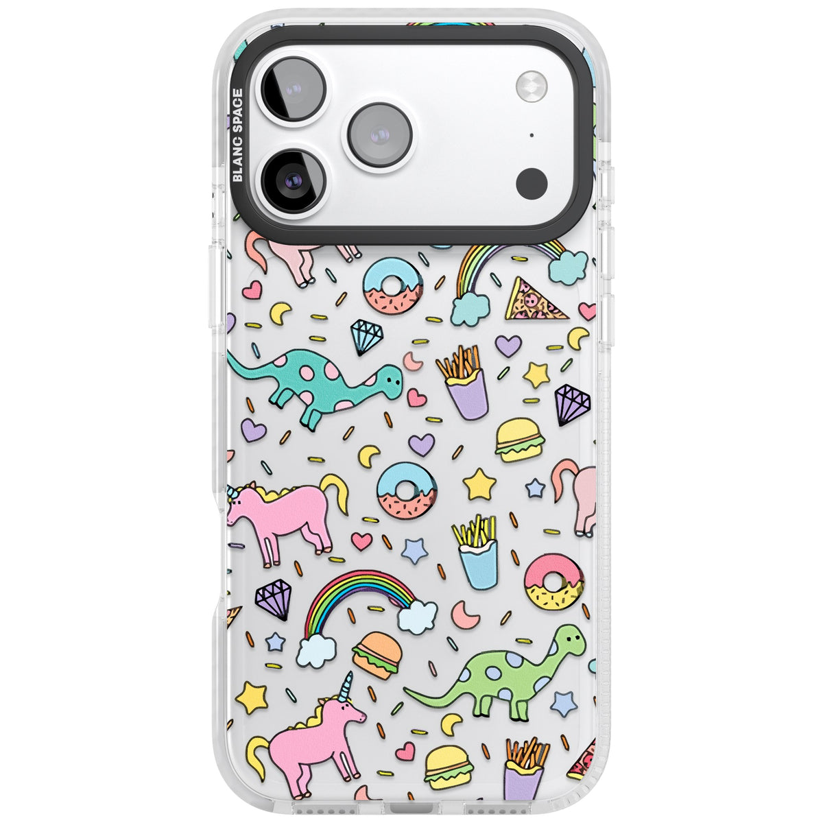 Bubblegum Fantasy iPhone 17 Pro Max Impact Clear Phone Case front