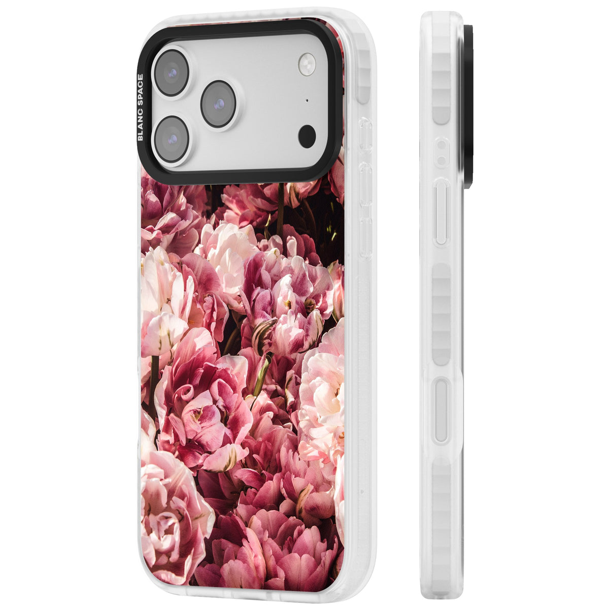 Peony Dream iPhone 17 Pro Max Impact Clear Phone Case side